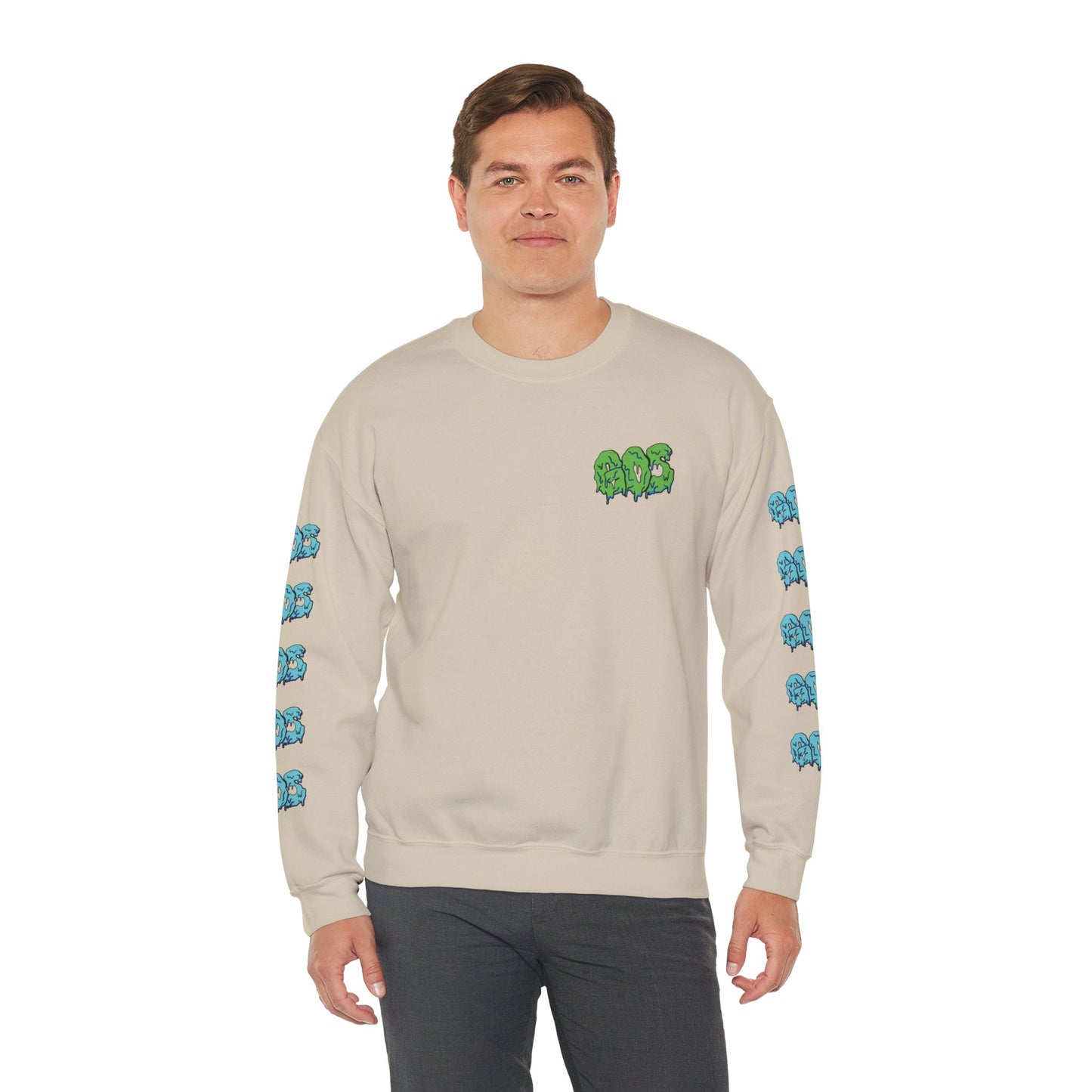 GOS SLIME green/blue FULL SLEEVE unisex sweatshirt