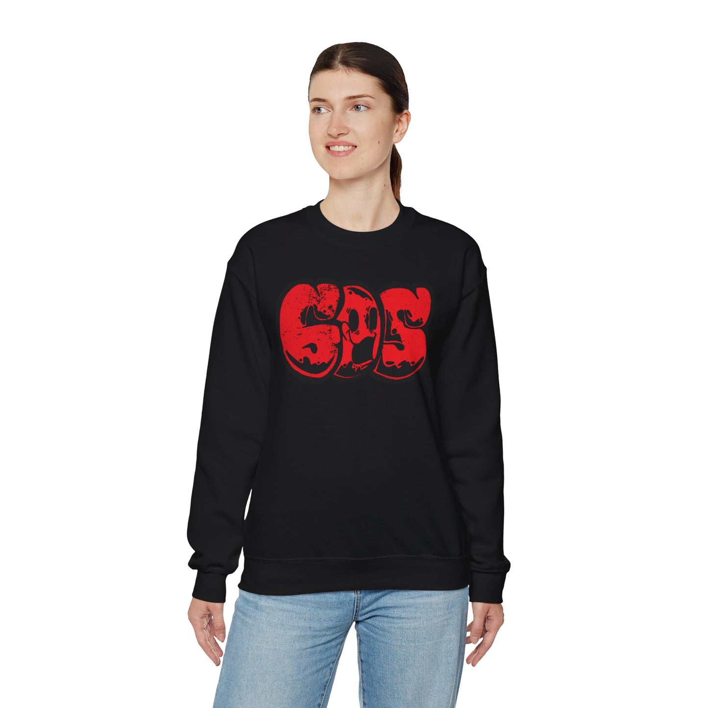 GOS SMILE red unisex sweatshirt