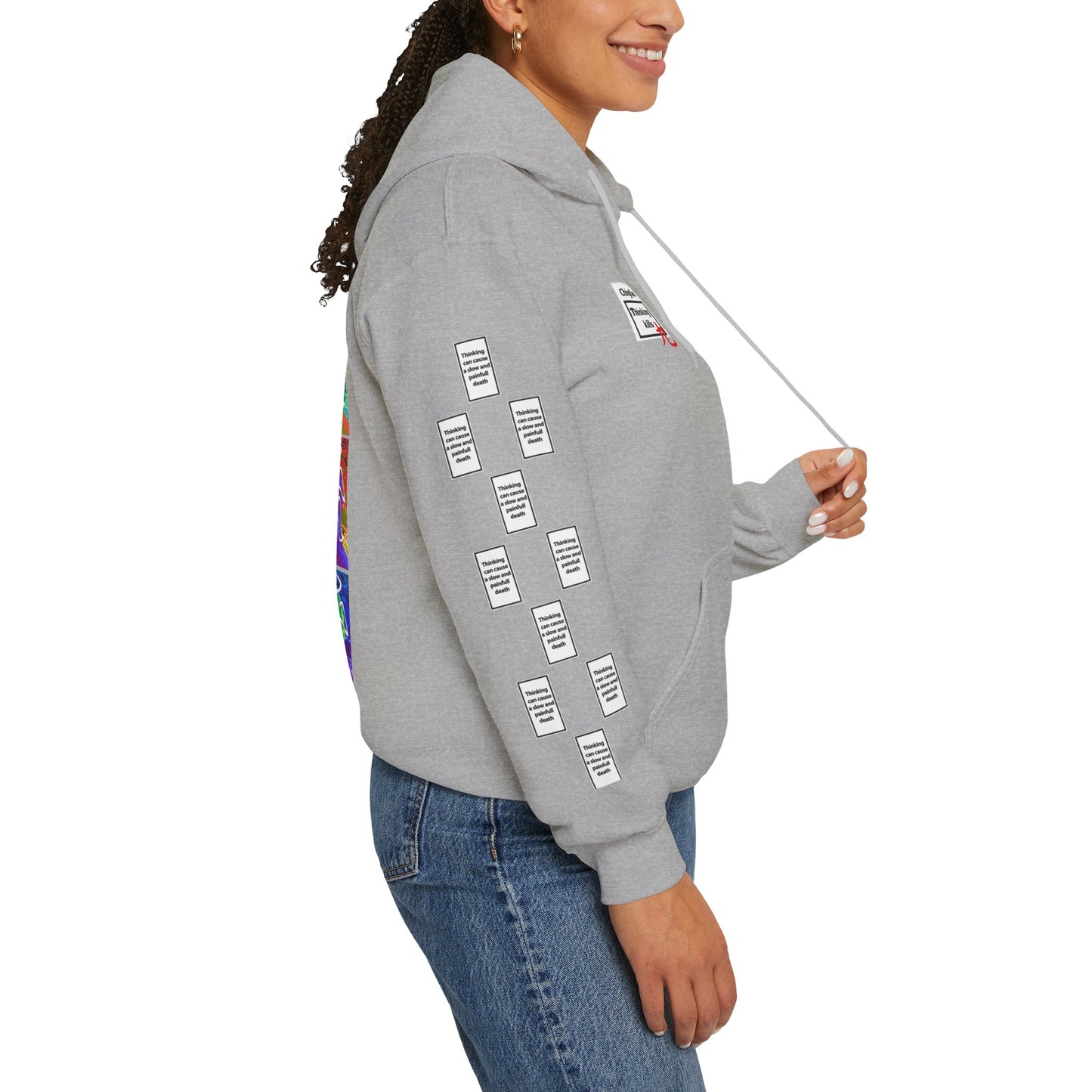 Laurien 9 grid arm print, Unisex Heavy Blend Hooded Sweatshirt