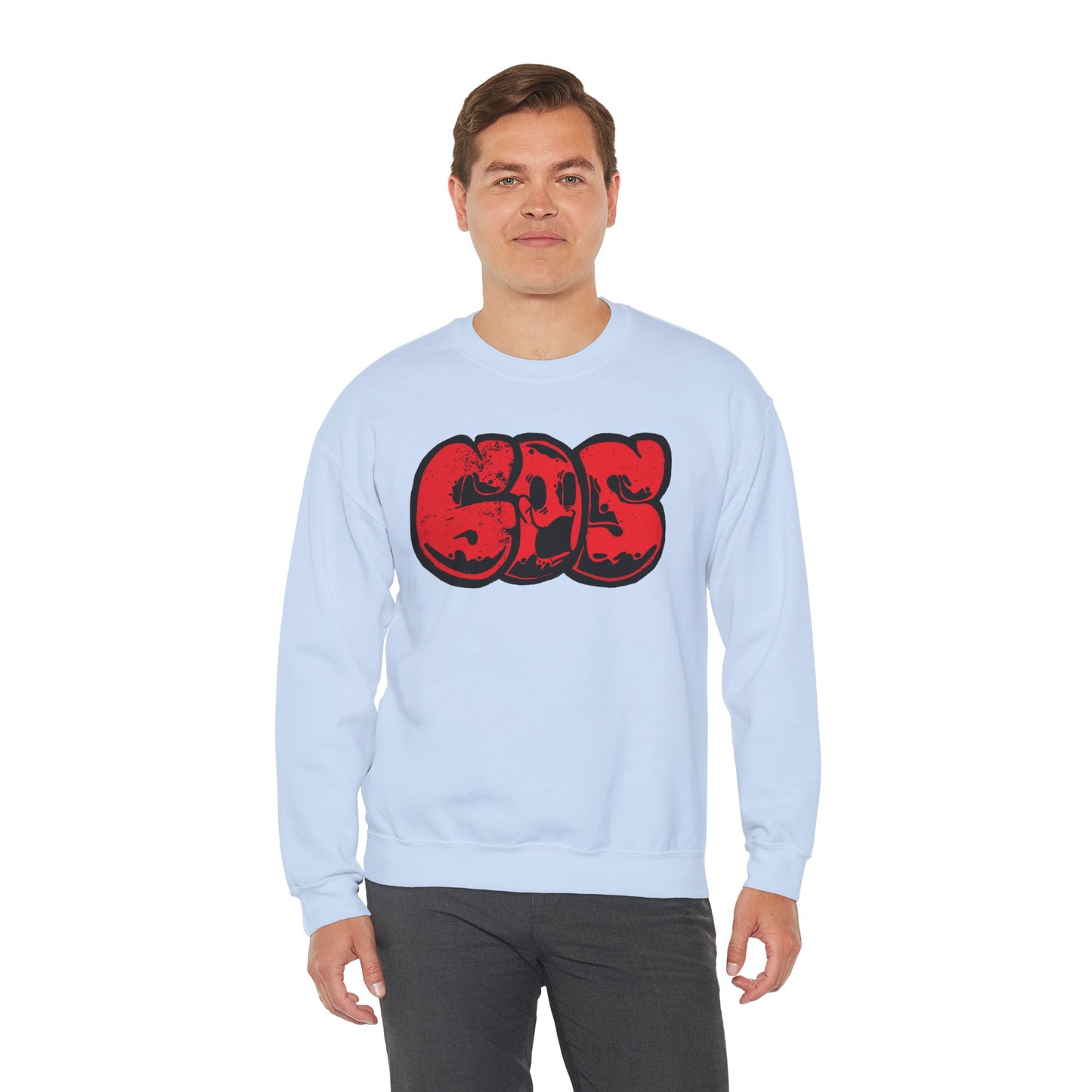 GOS SMILE red unisex sweatshirt