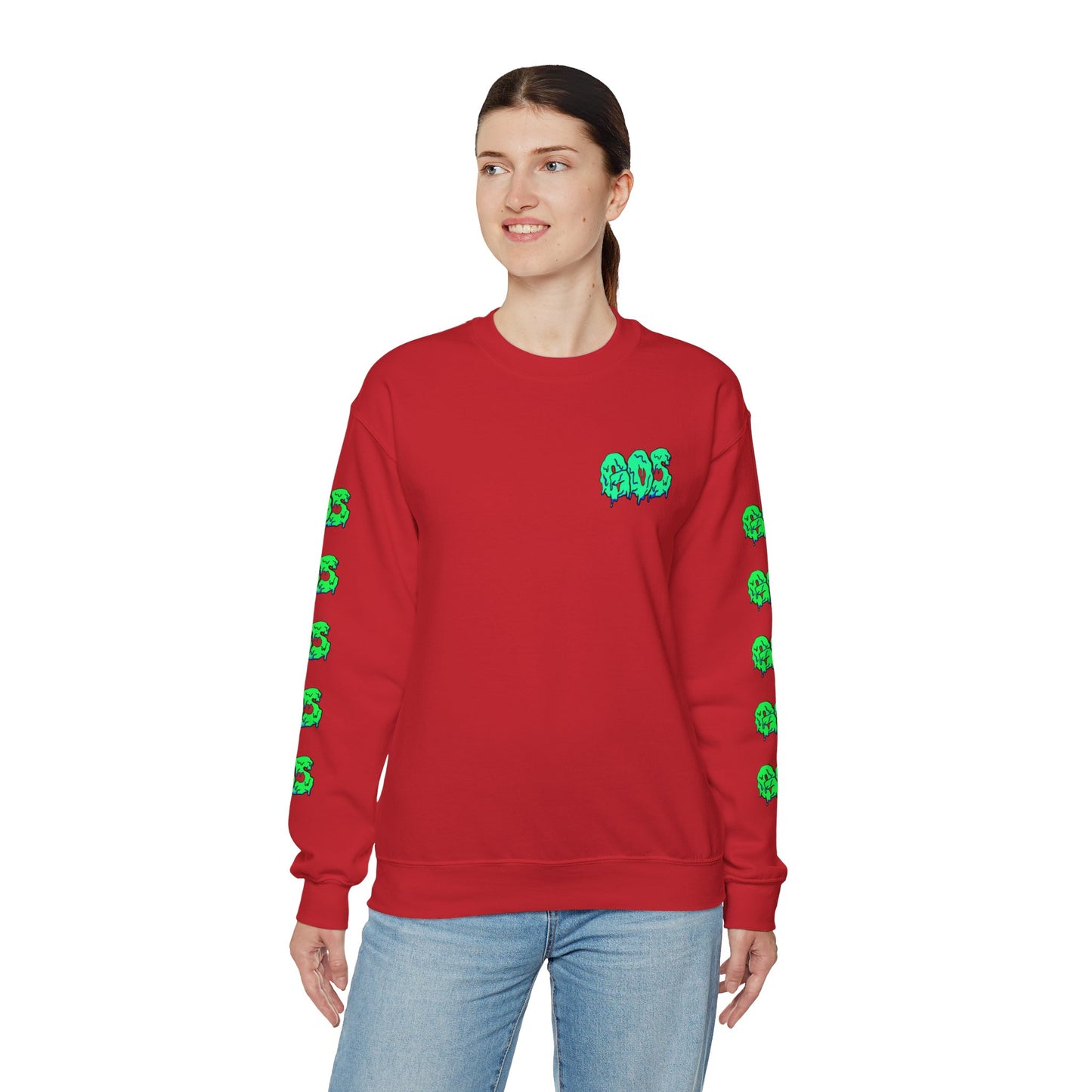 GOS SLIME aqua/green FULL SLEEVE unisex sweatshirt