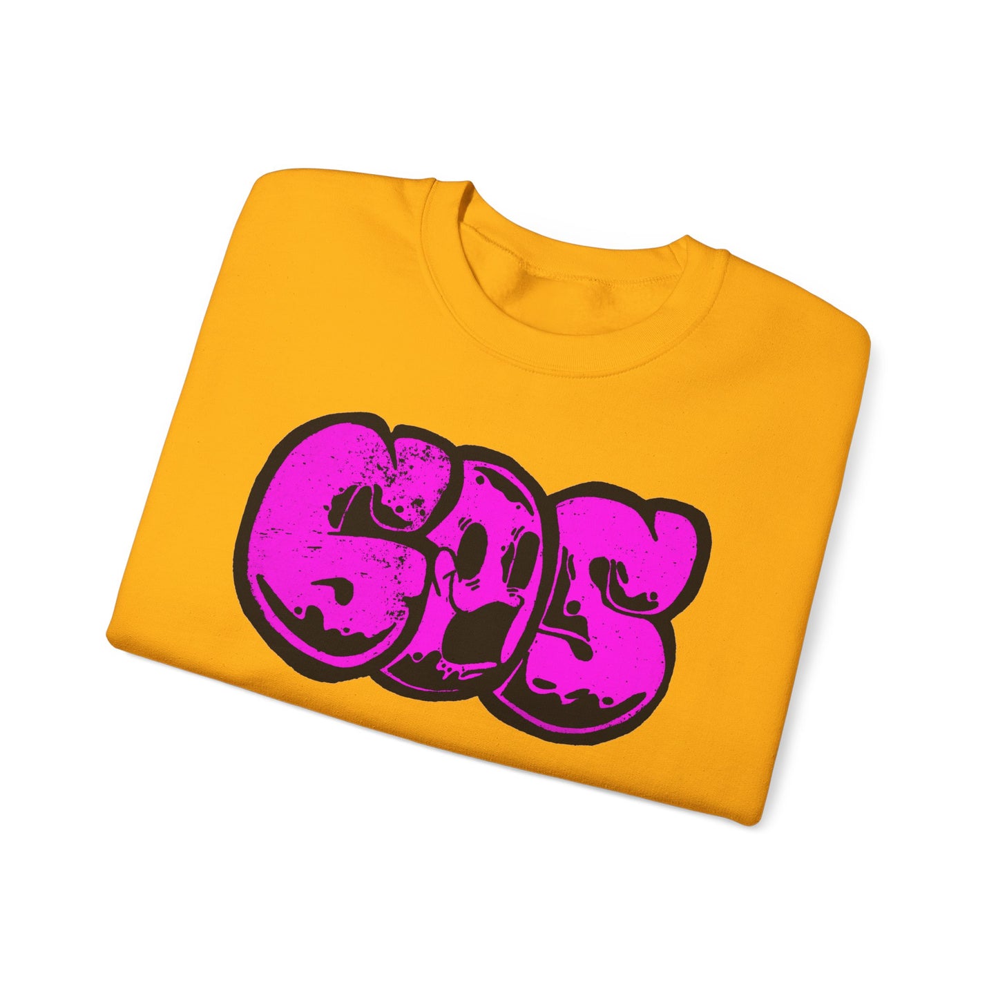 GOS SMILE neon pink unisex sweatshirt