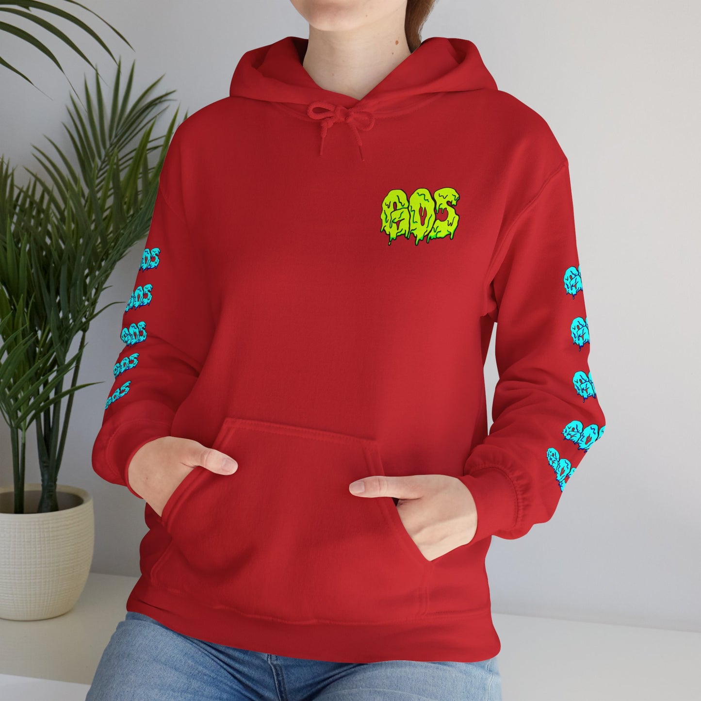 GOS SLIME yellow/blue FULL SLEEVE Unisex  Hooded Sweatshirt