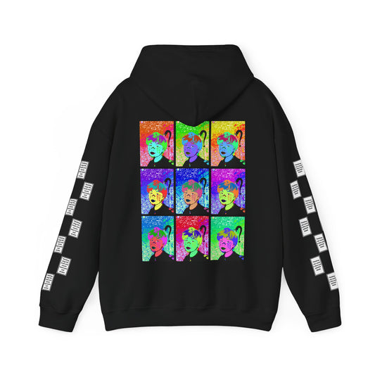 Sarah skater 9 grid arm print, Unisex Heavy Blend Hooded Sweatshirt