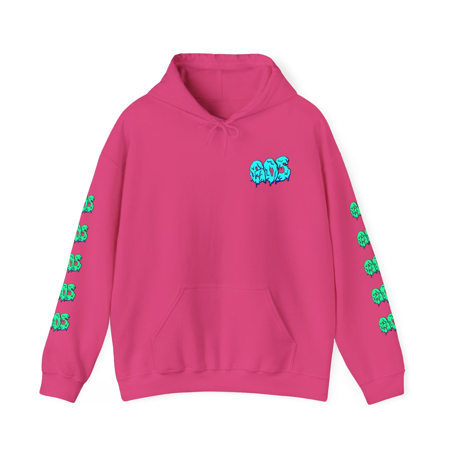 GOS SLIME blue/aqua FULL SLEEVE unisex Hooded Sweatshirt