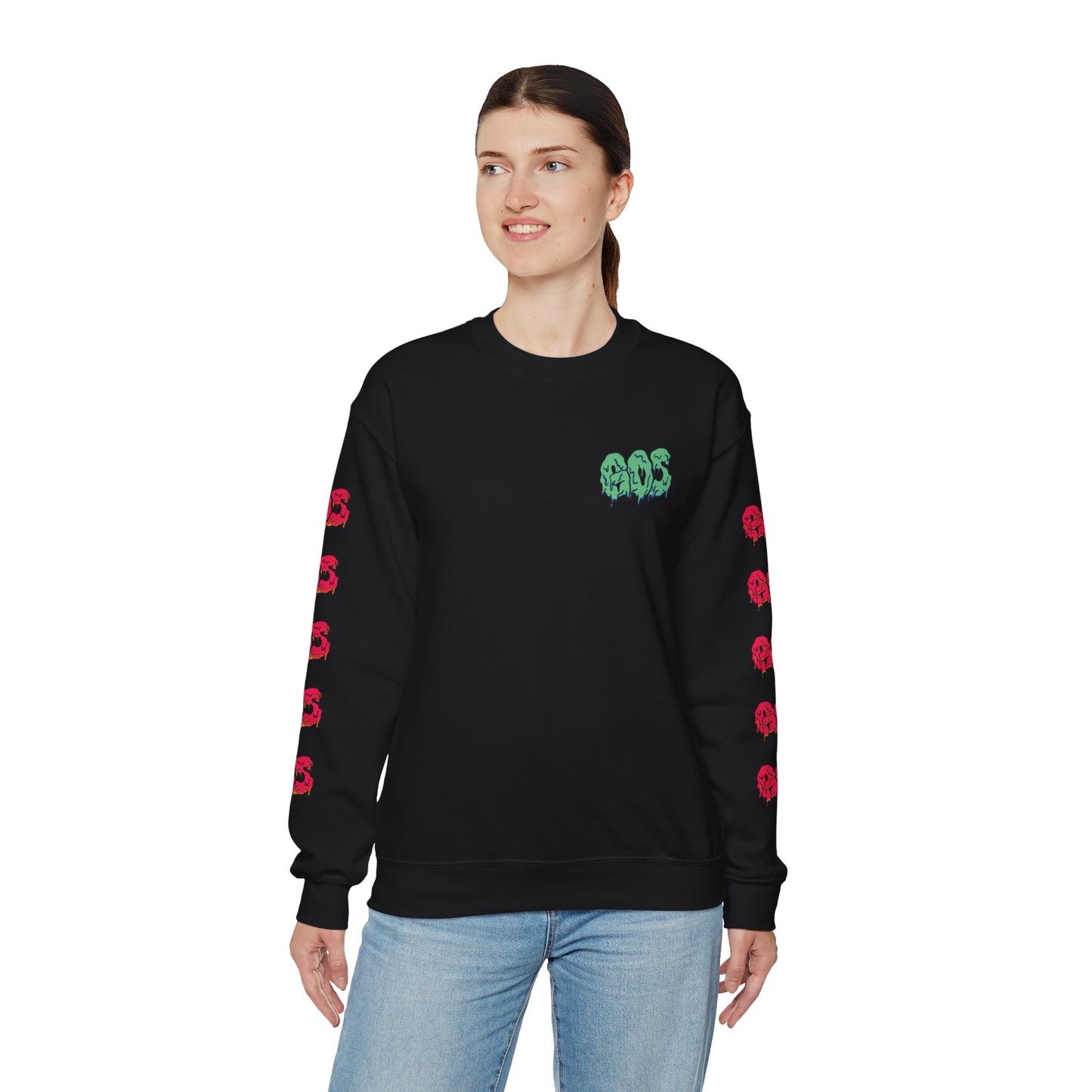 GOS SLIME aqua/red FULL SLEEVE unisex sweatshirt