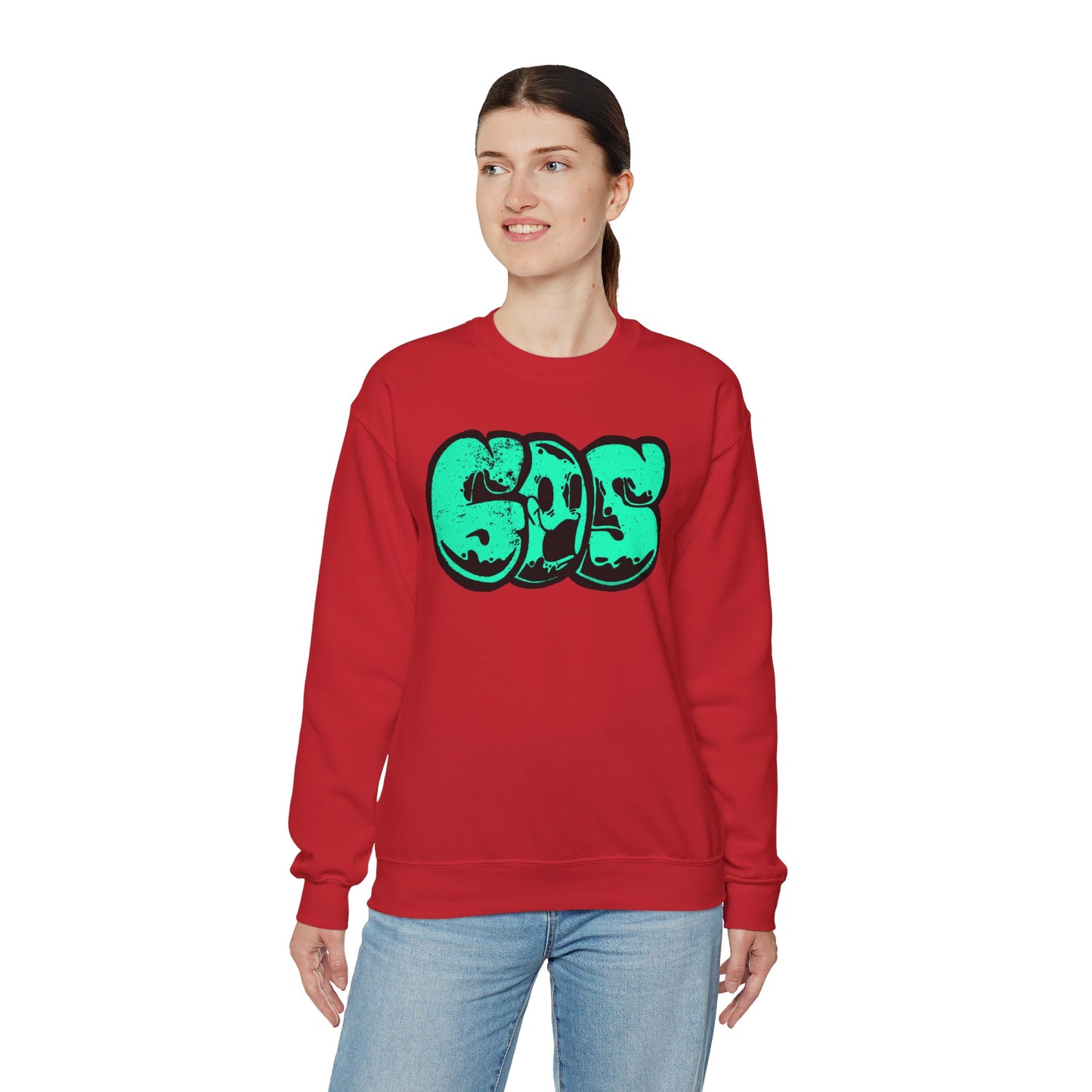 GOS SMILE aquamarine unisex sweatshirt