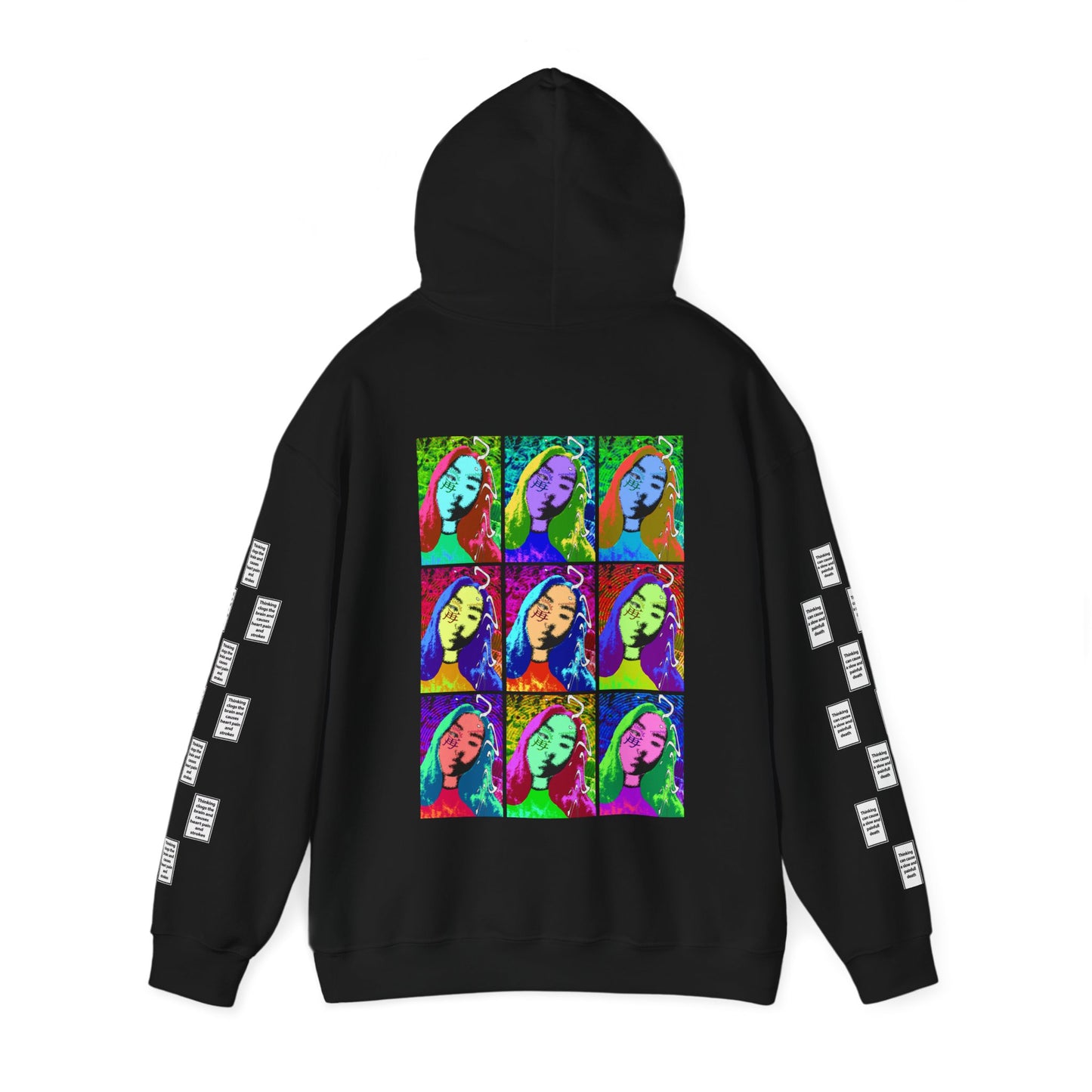 Laurien 9 grid arm print, Unisex Heavy Blend Hooded Sweatshirt