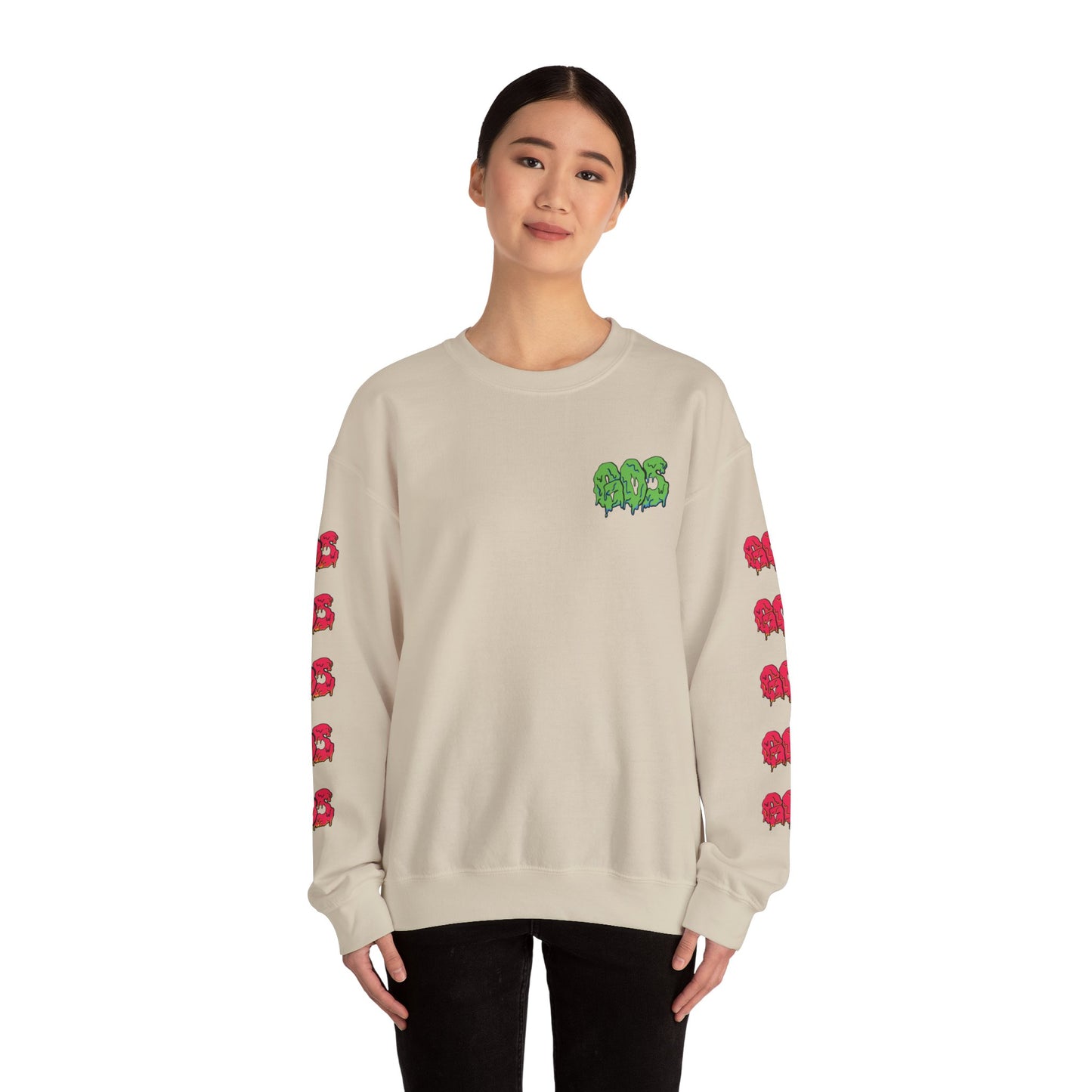 GOS SLIME green/red FULL SLEEVE unisex sweatshirt