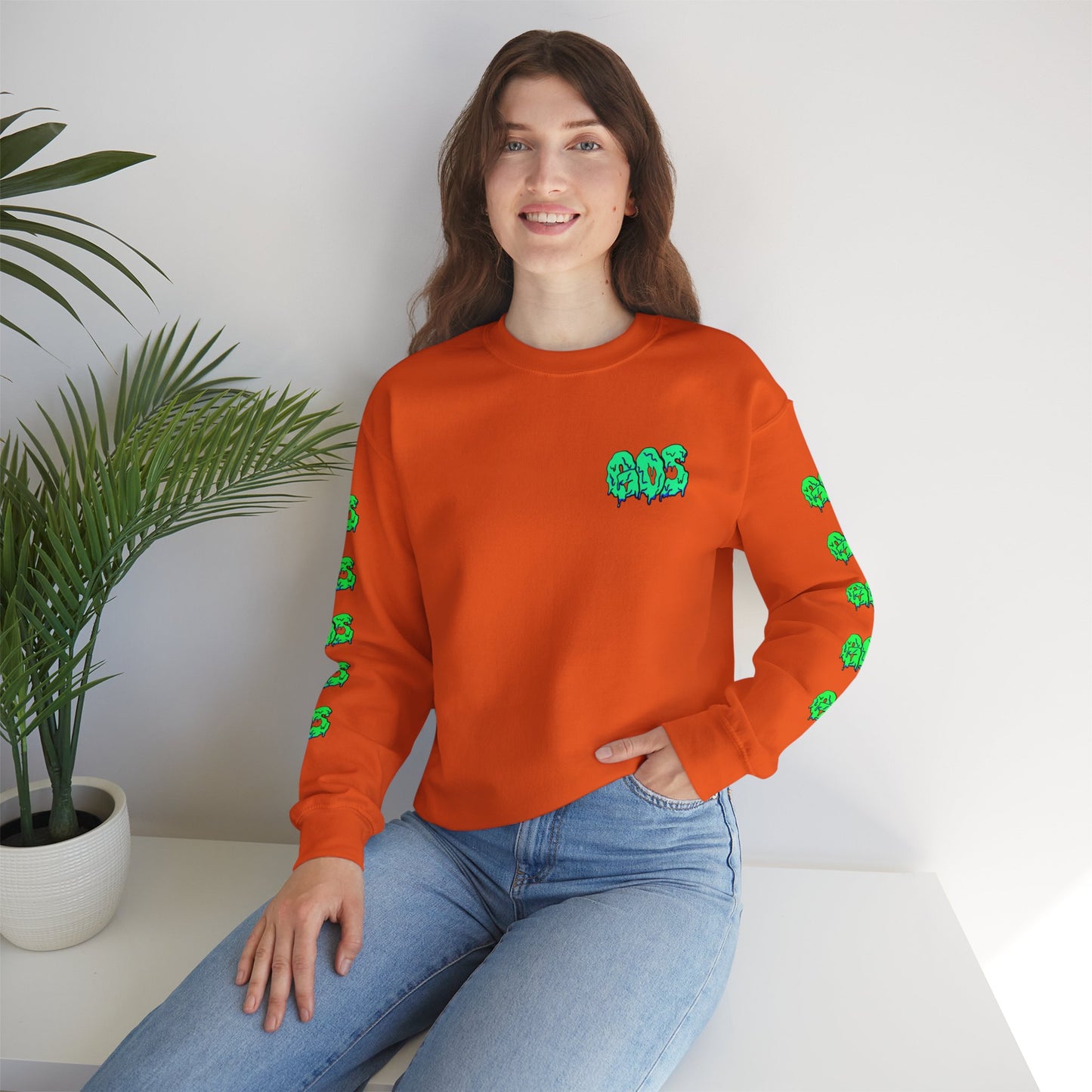 GOS SLIME aqua/green FULL SLEEVE unisex sweatshirt