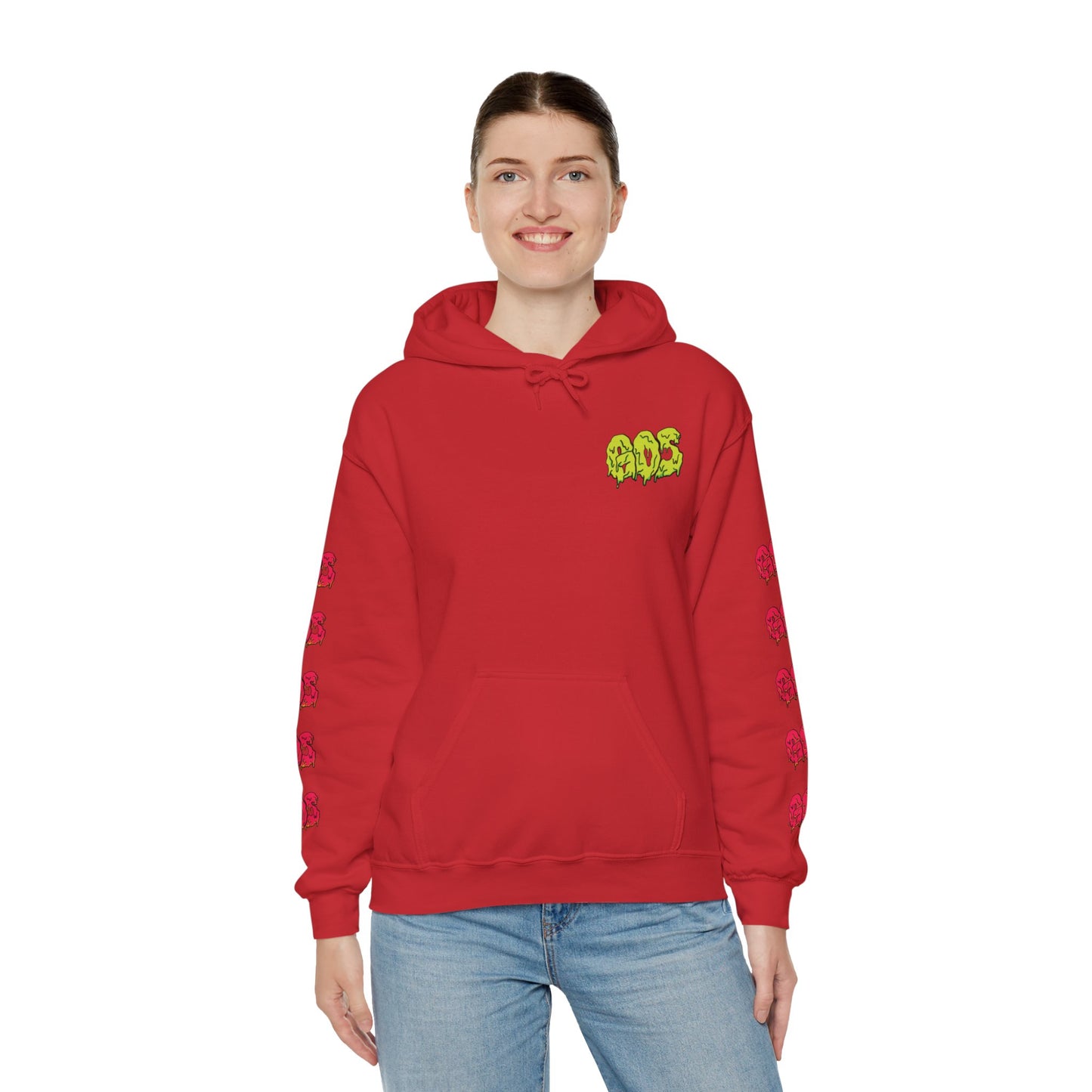 GOS SLIME yellow/red FULL SLEEVE Unisex Hooded Sweatshirt