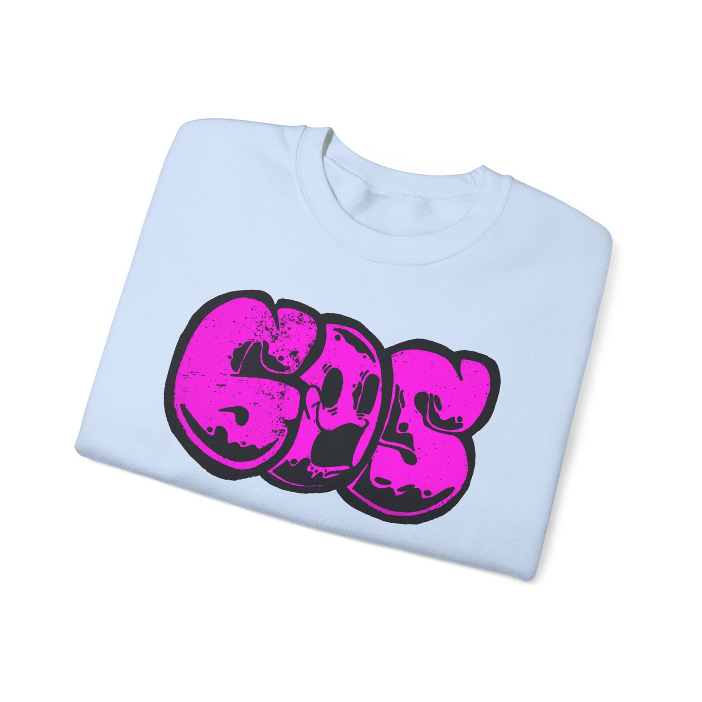 GOS SMILE neon pink unisex sweatshirt