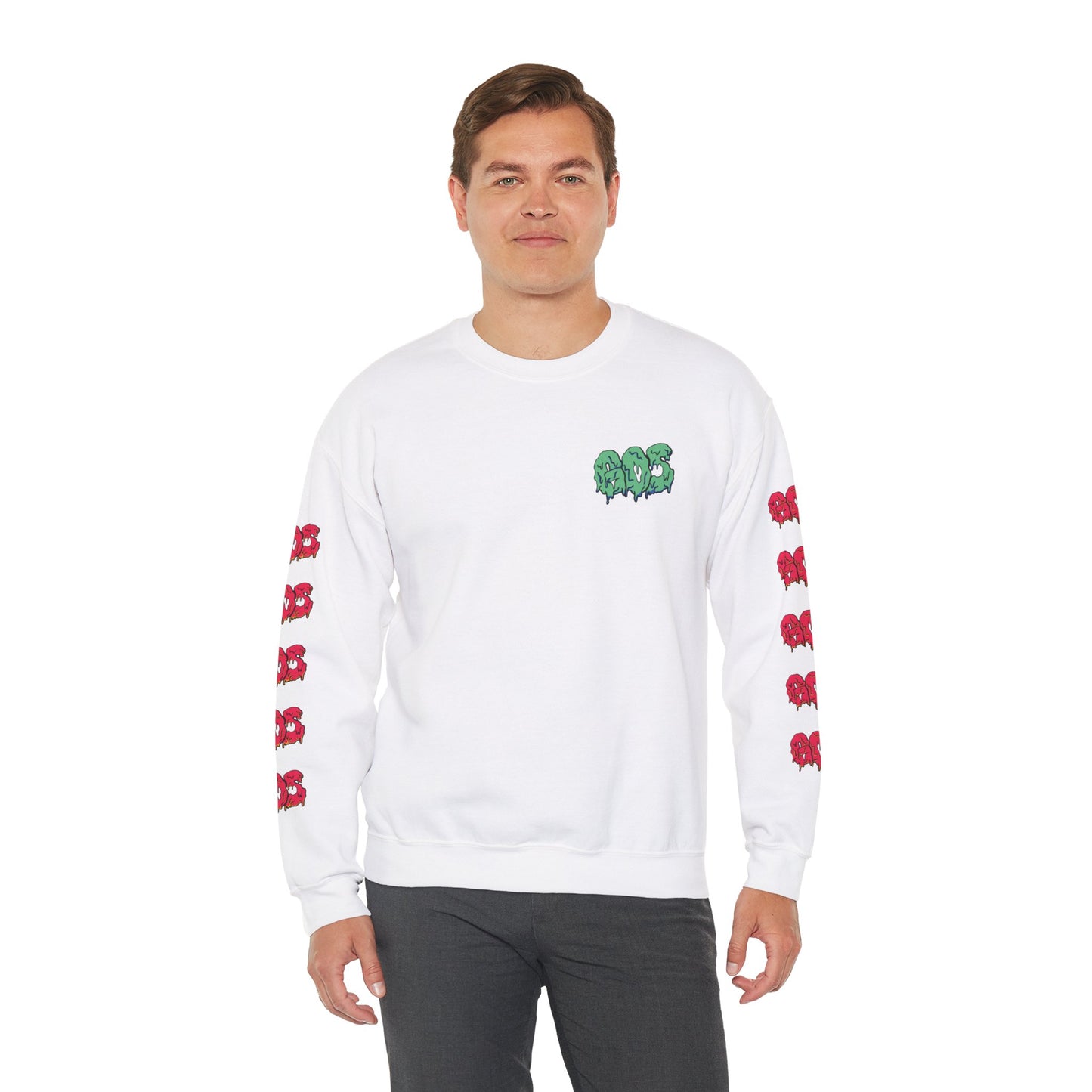 GOS SLIME aqua/red FULL SLEEVE unisex sweatshirt