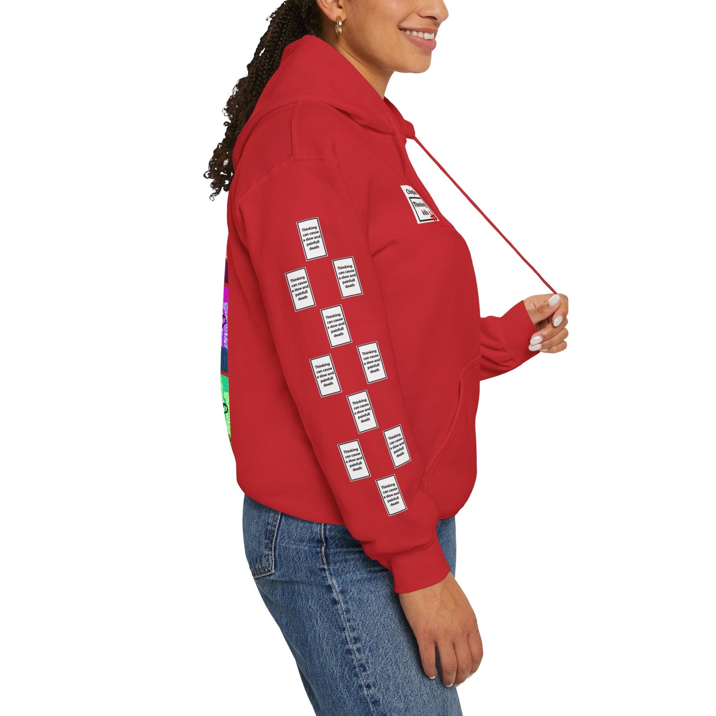 Selma 9 grid arm print, Unisex Heavy Blend Hooded Sweatshirt