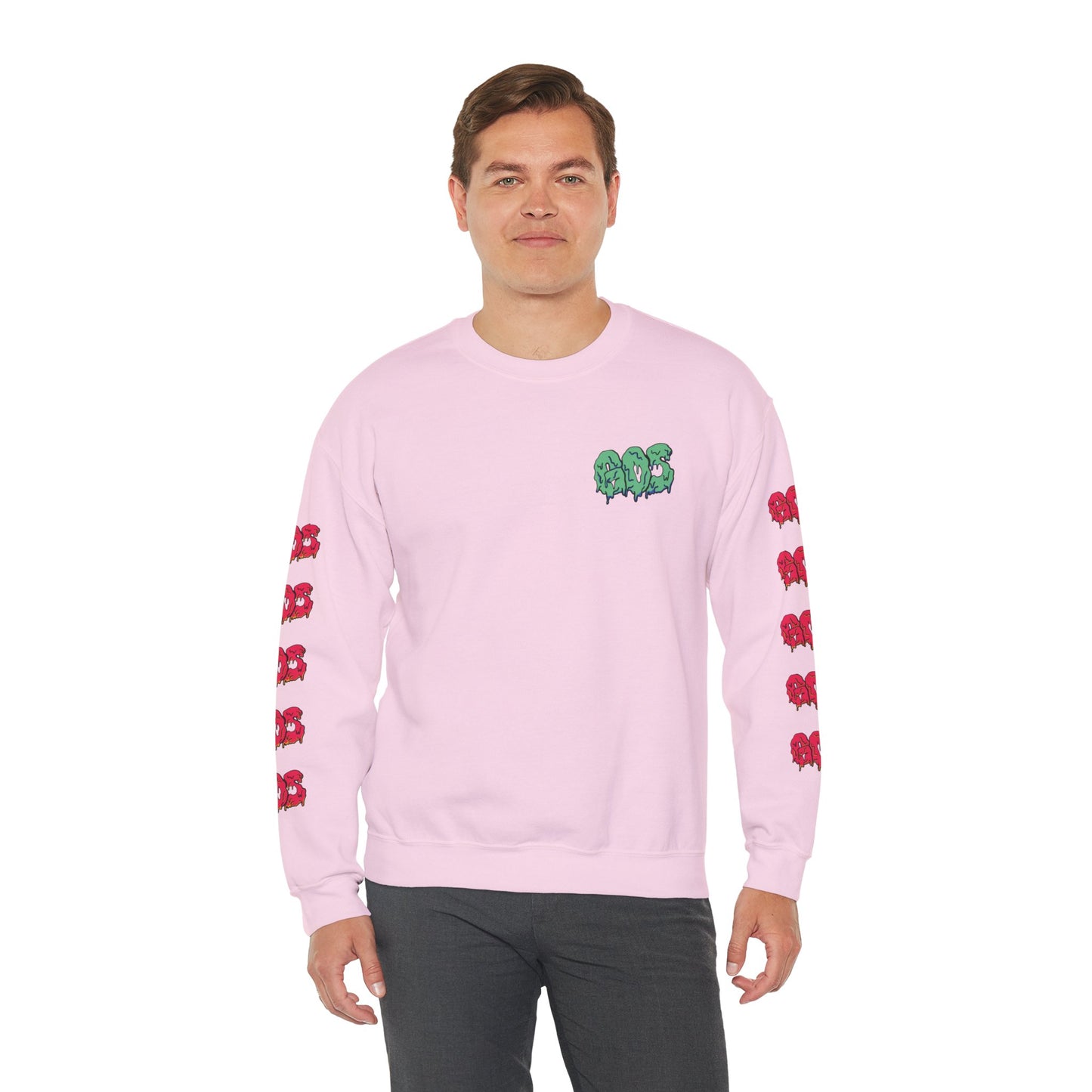 GOS SLIME aqua/red FULL SLEEVE unisex sweatshirt