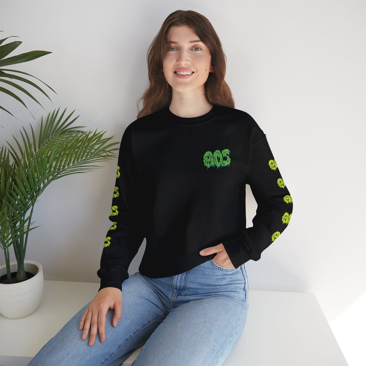 GOS SLIME green/acid green FULL SLEEVE unisex sweatshirt