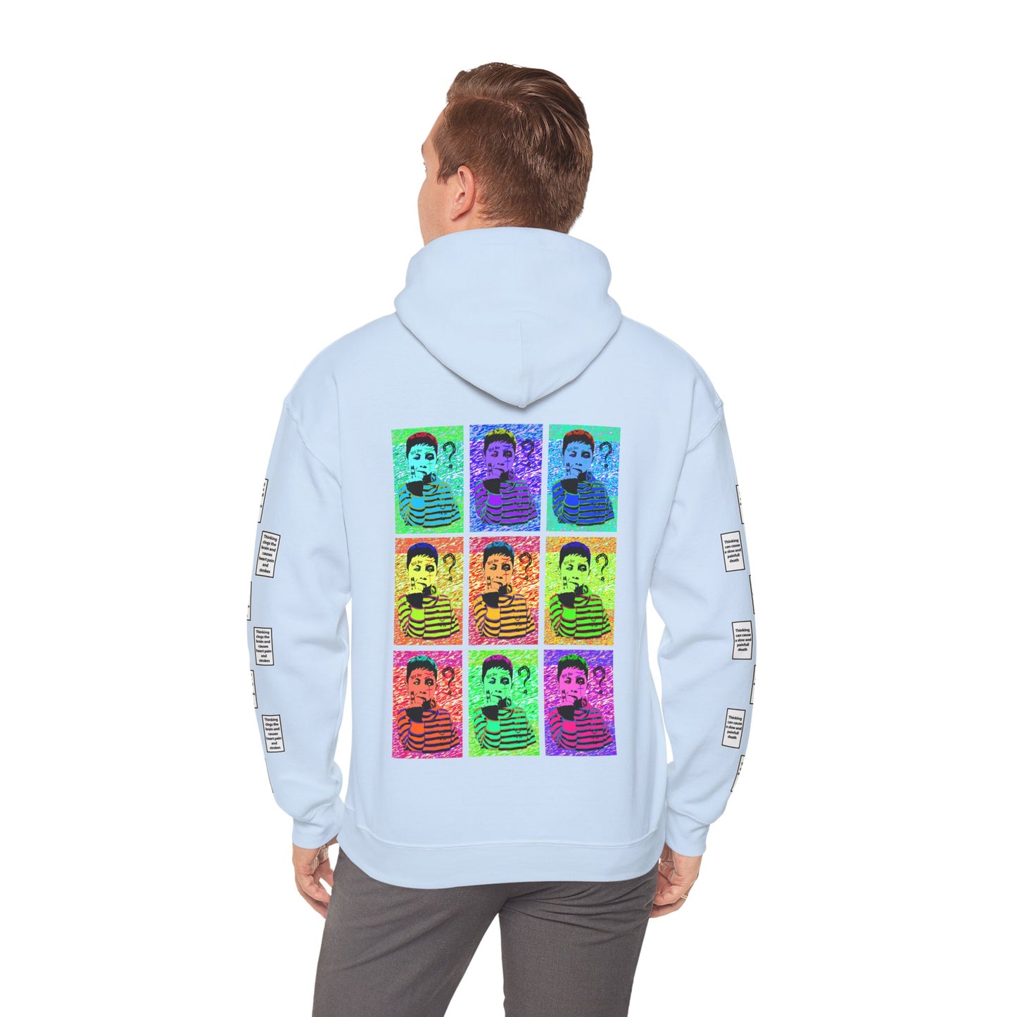 Amil 9 grid arm print, Unisex Heavy Blend Hooded Sweatshirt