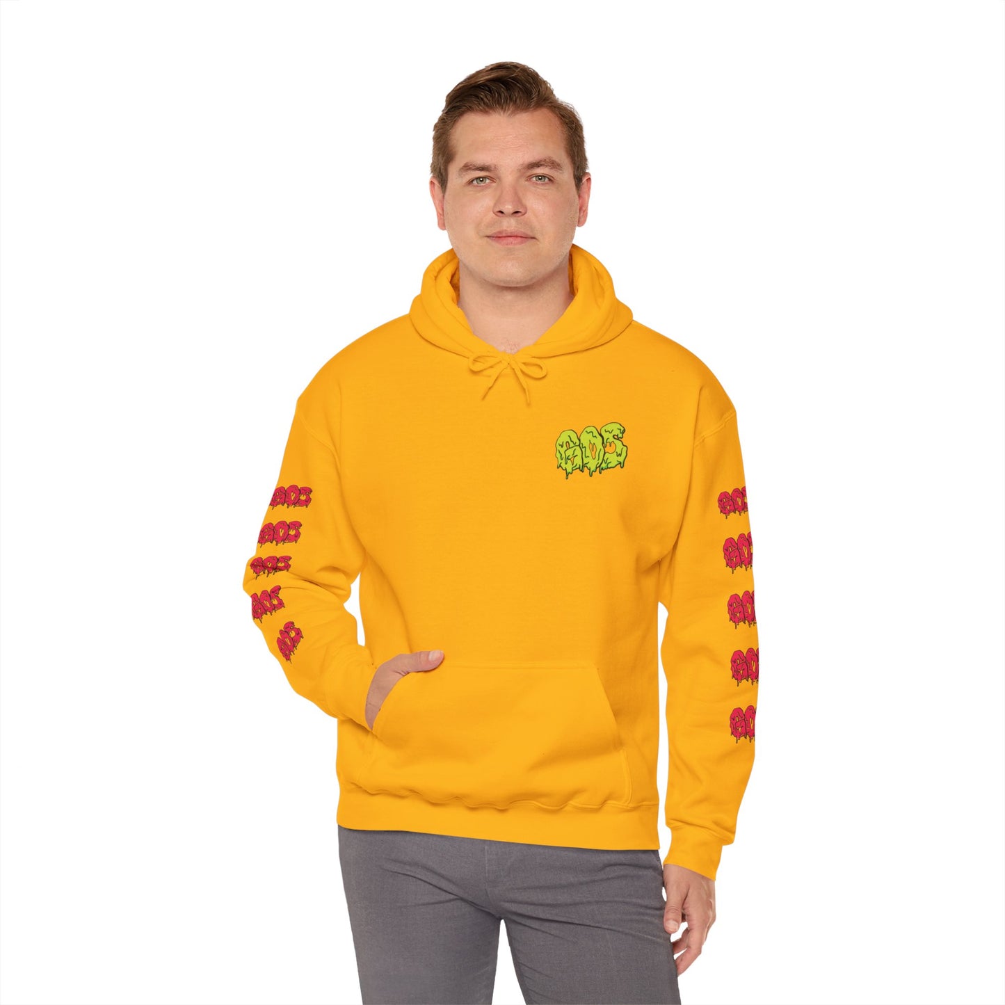 GOS SLIME yellow/red FULL SLEEVE Unisex Hooded Sweatshirt