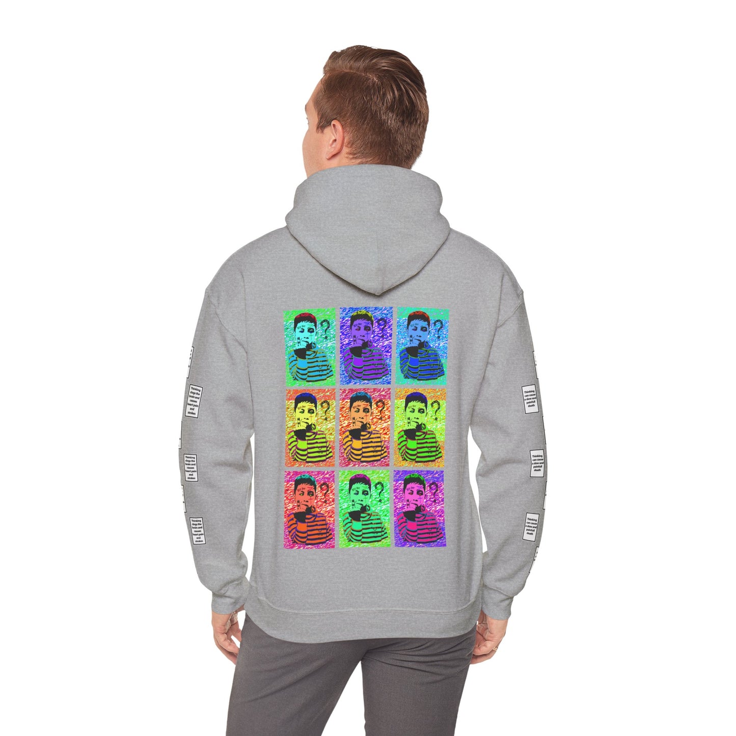 Amil 9 grid arm print, Unisex Heavy Blend Hooded Sweatshirt