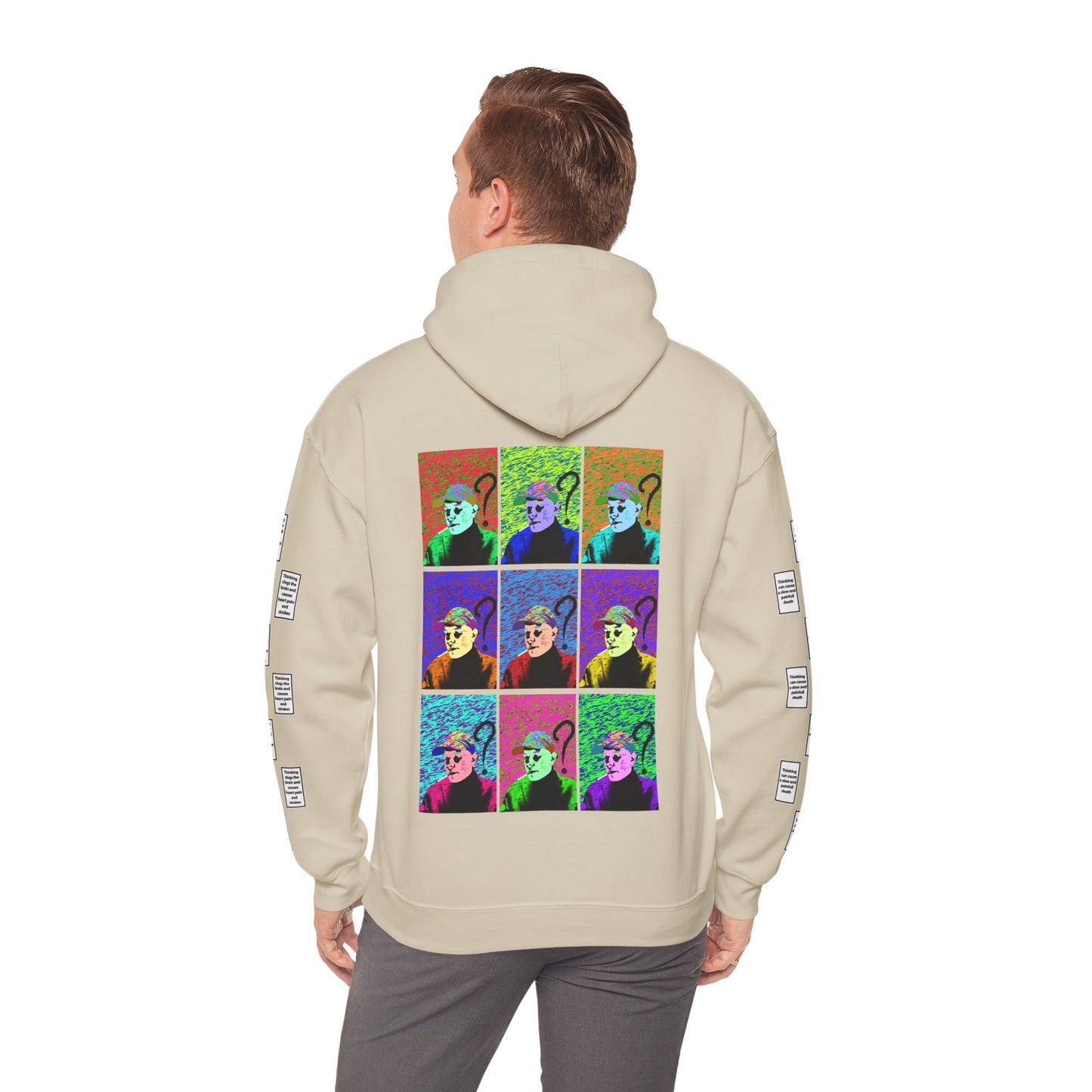 Jones 9 grid arm print, Unisex Heavy Blend Hooded Sweatshirt