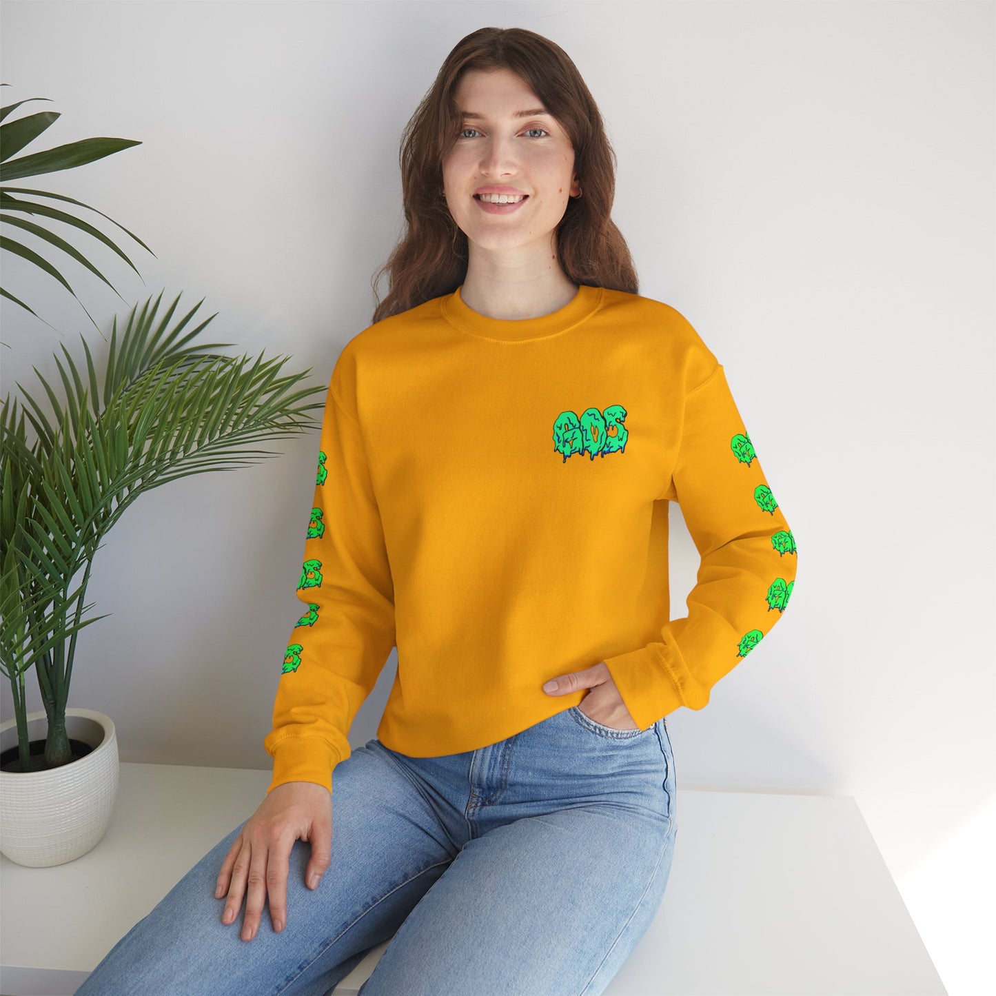 GOS SLIME aqua/green FULL SLEEVE unisex sweatshirt