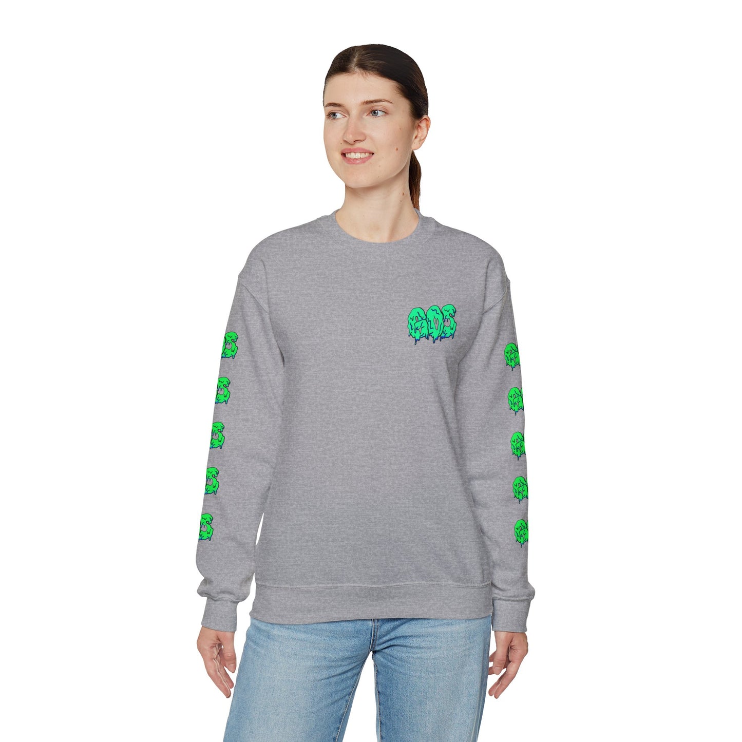 GOS SLIME aqua/green FULL SLEEVE unisex sweatshirt