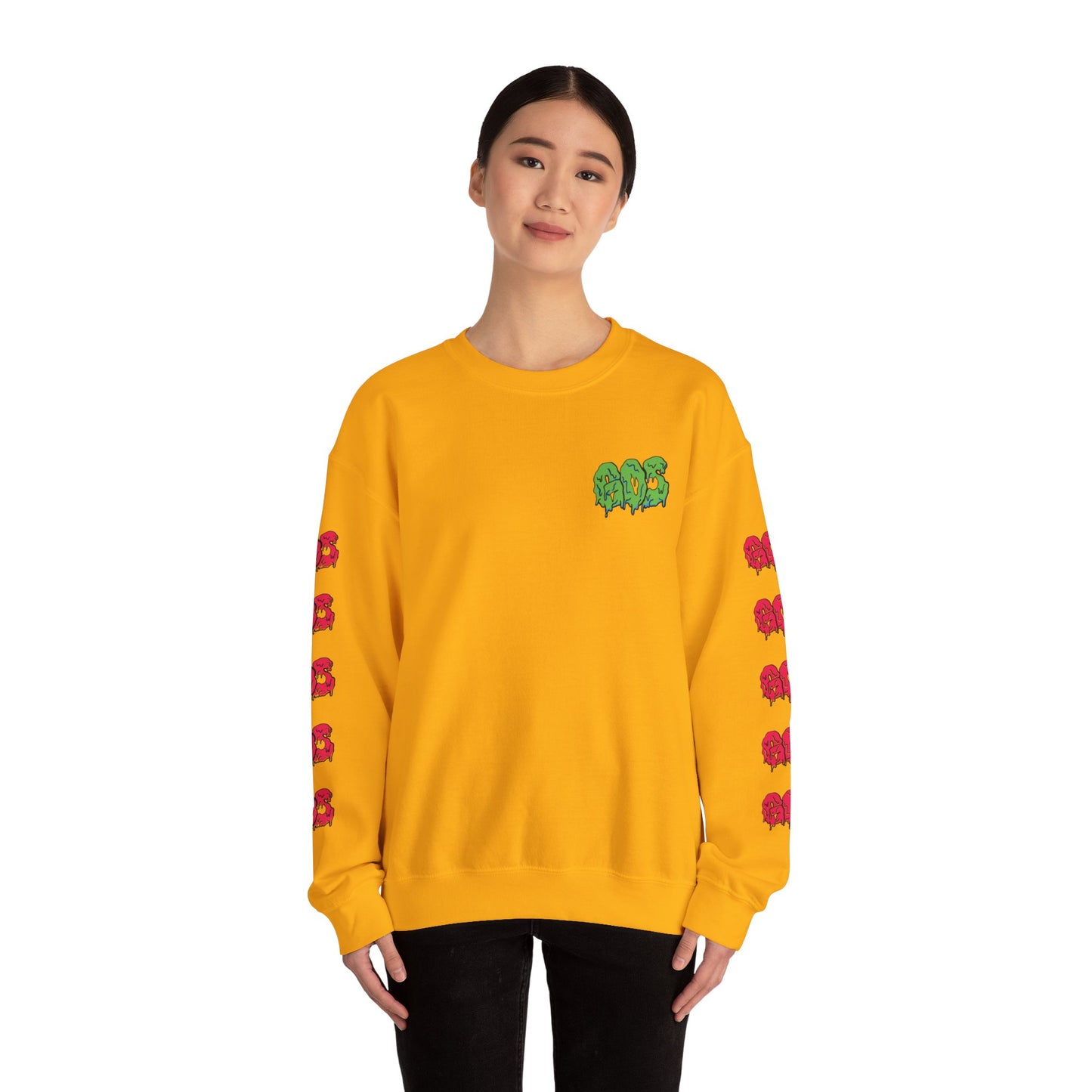 GOS SLIME green/red FULL SLEEVE unisex sweatshirt