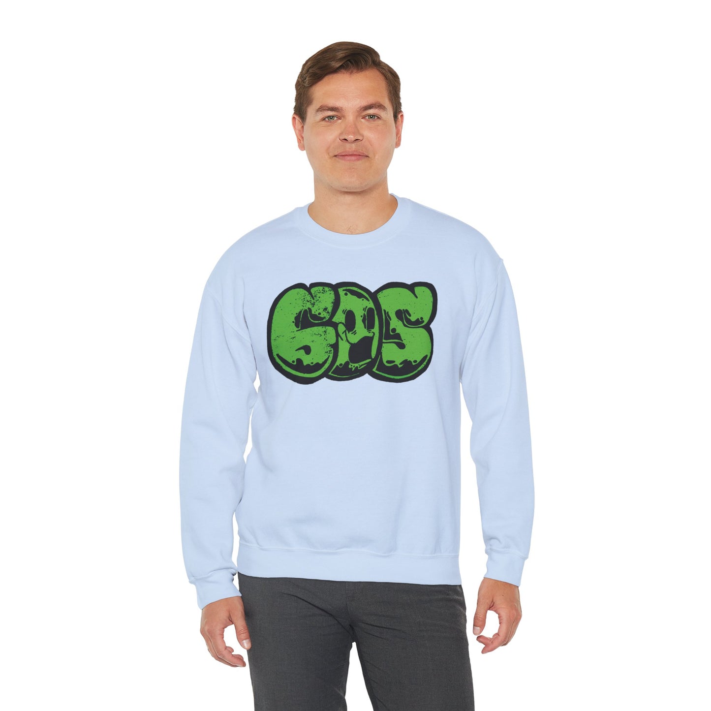 GOS SMILE green unisex sweatshirt