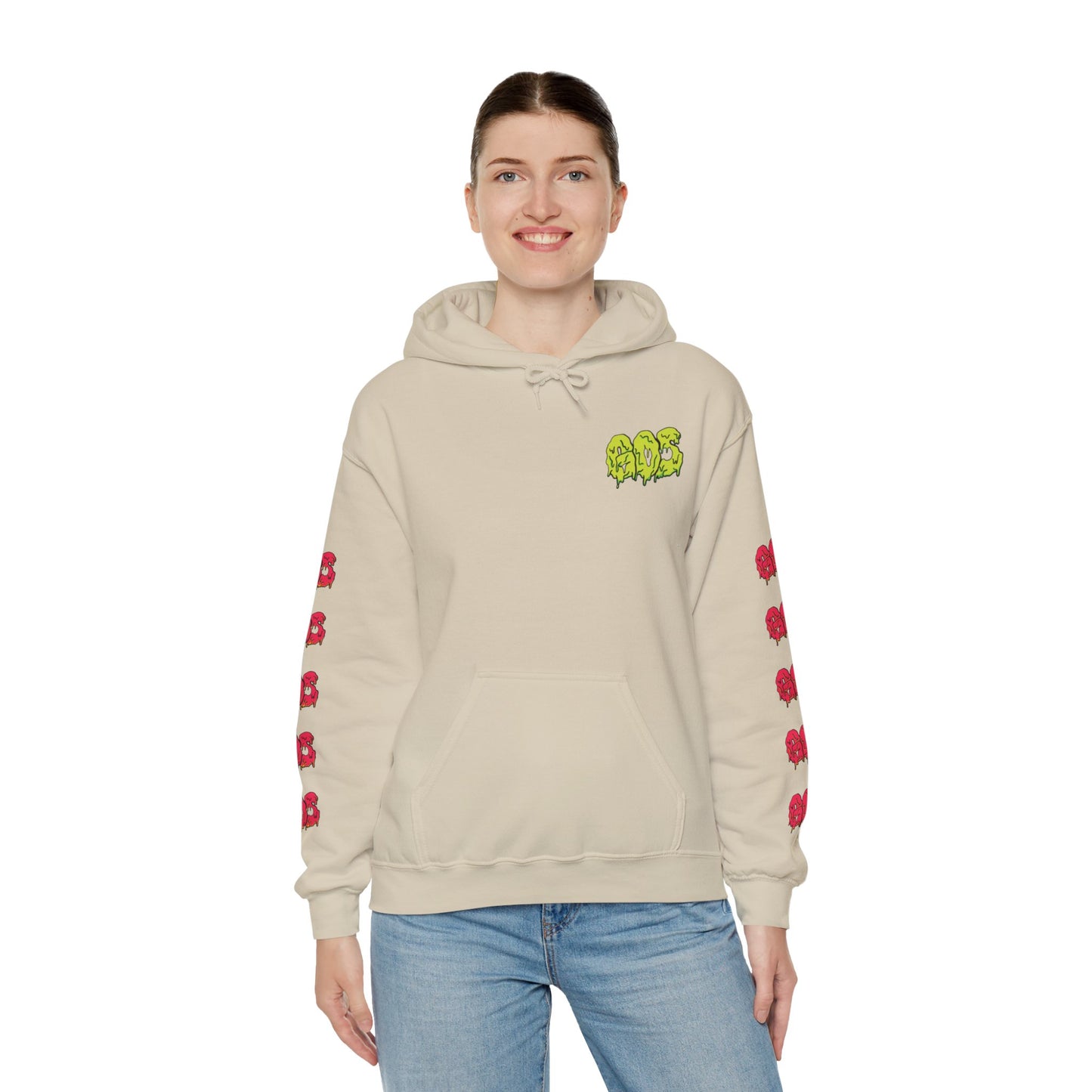 GOS SLIME yellow/red FULL SLEEVE Unisex Hooded Sweatshirt