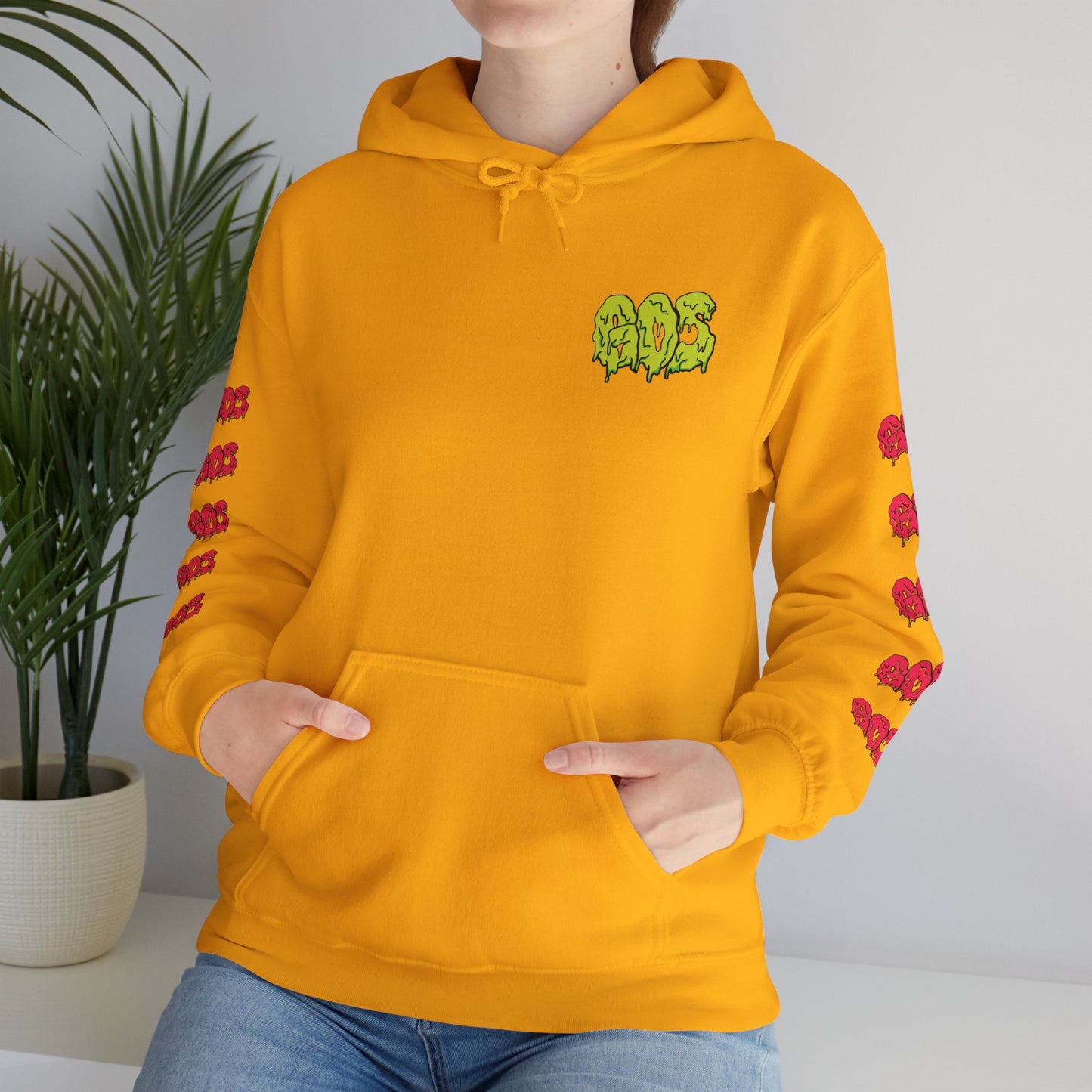 GOS SLIME yellow/red FULL SLEEVE Unisex Hooded Sweatshirt