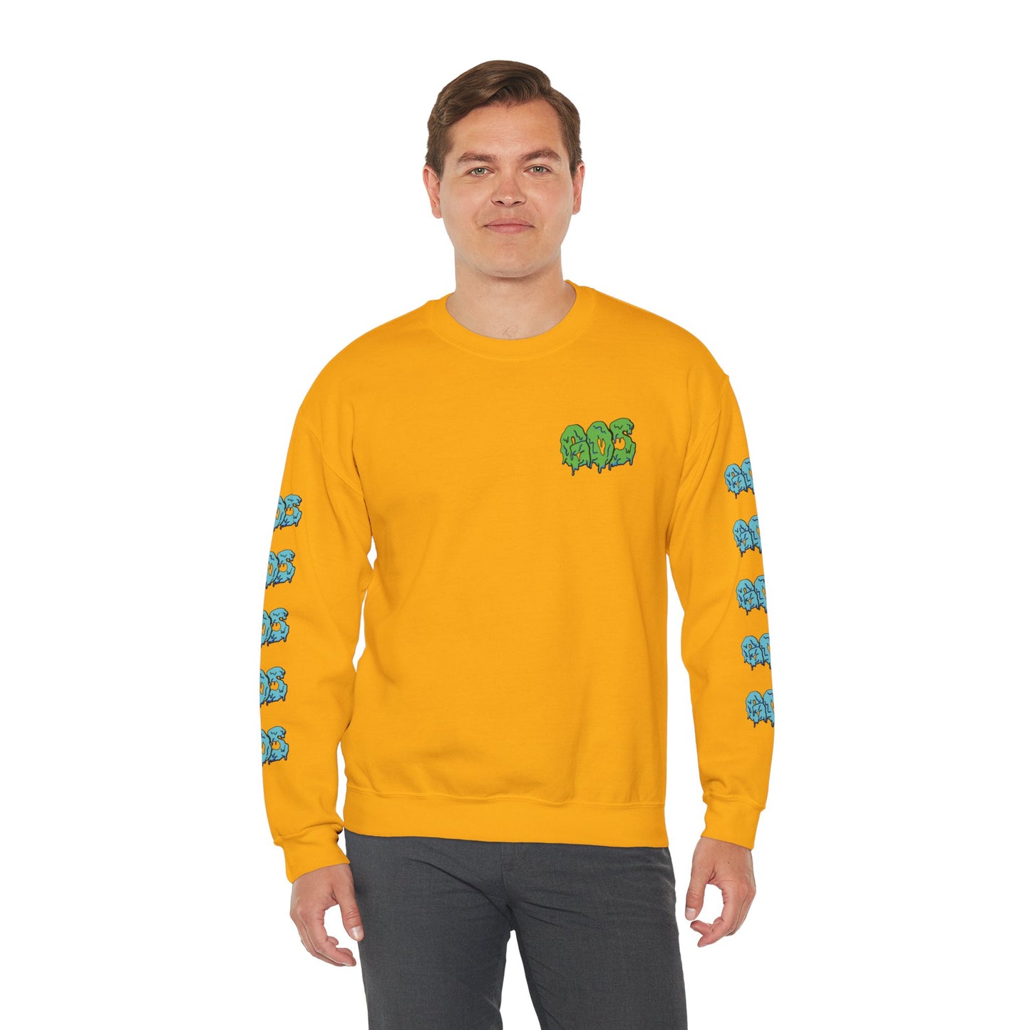 GOS SLIME green/blue FULL SLEEVE unisex sweatshirt