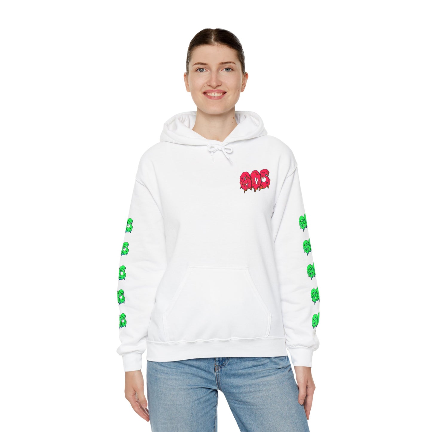 GOS SLIME red/green FULL SLEEVE Unisex Hooded Sweatshirt