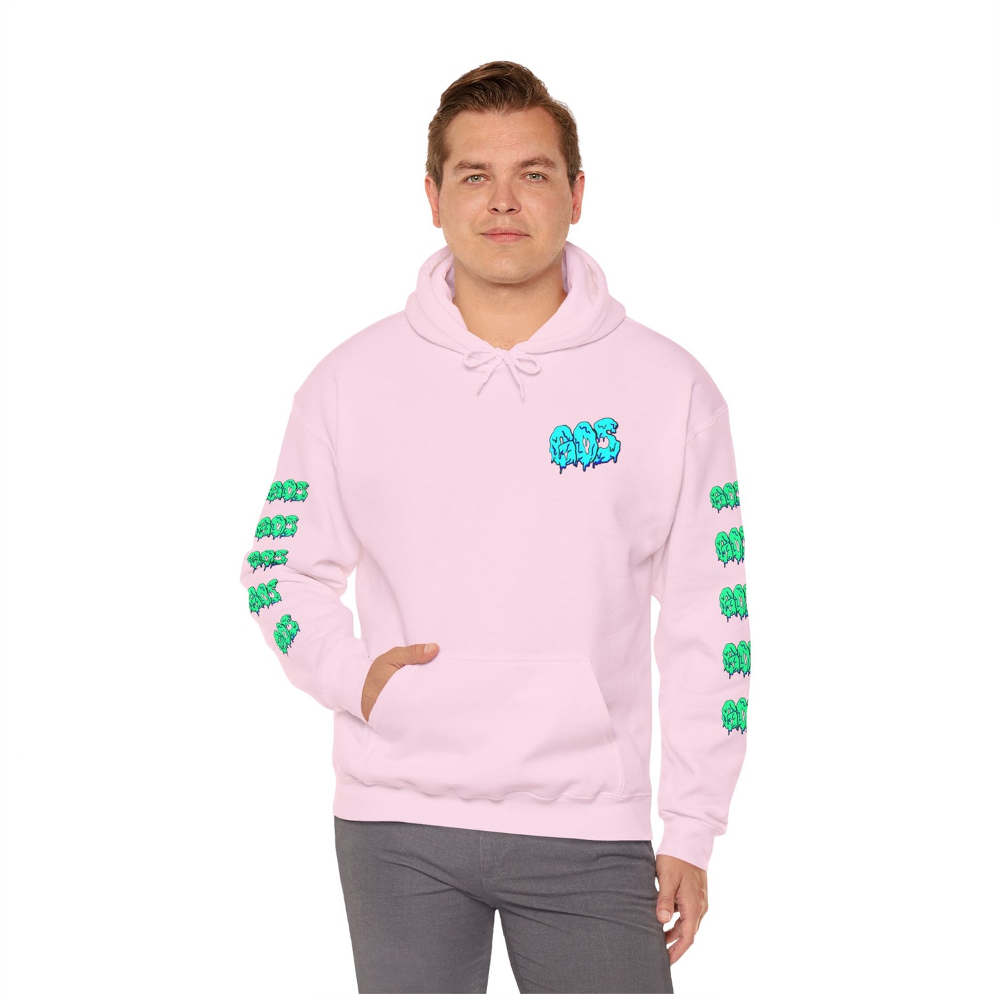 GOS SLIME blue/aqua FULL SLEEVE unisex Hooded Sweatshirt