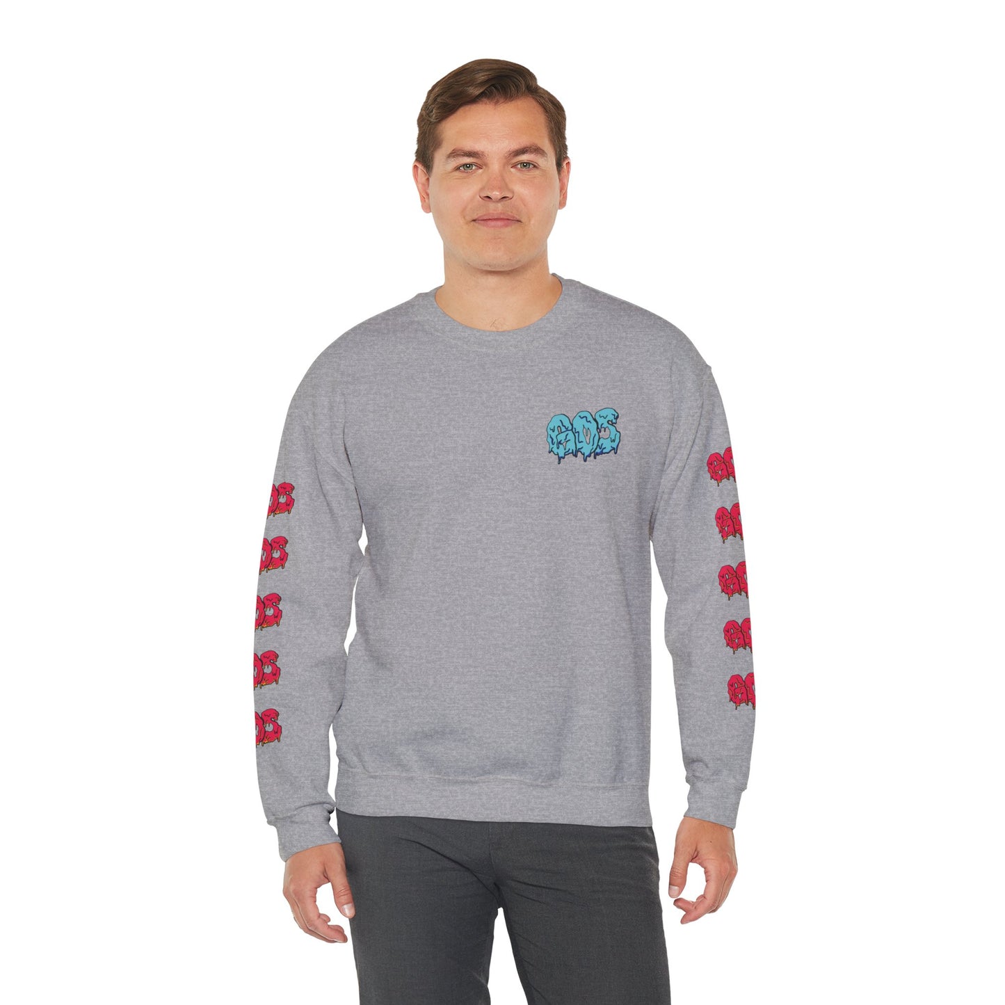 GOS SLIME blue/red FULL SLEEVE unisex sweatshirt