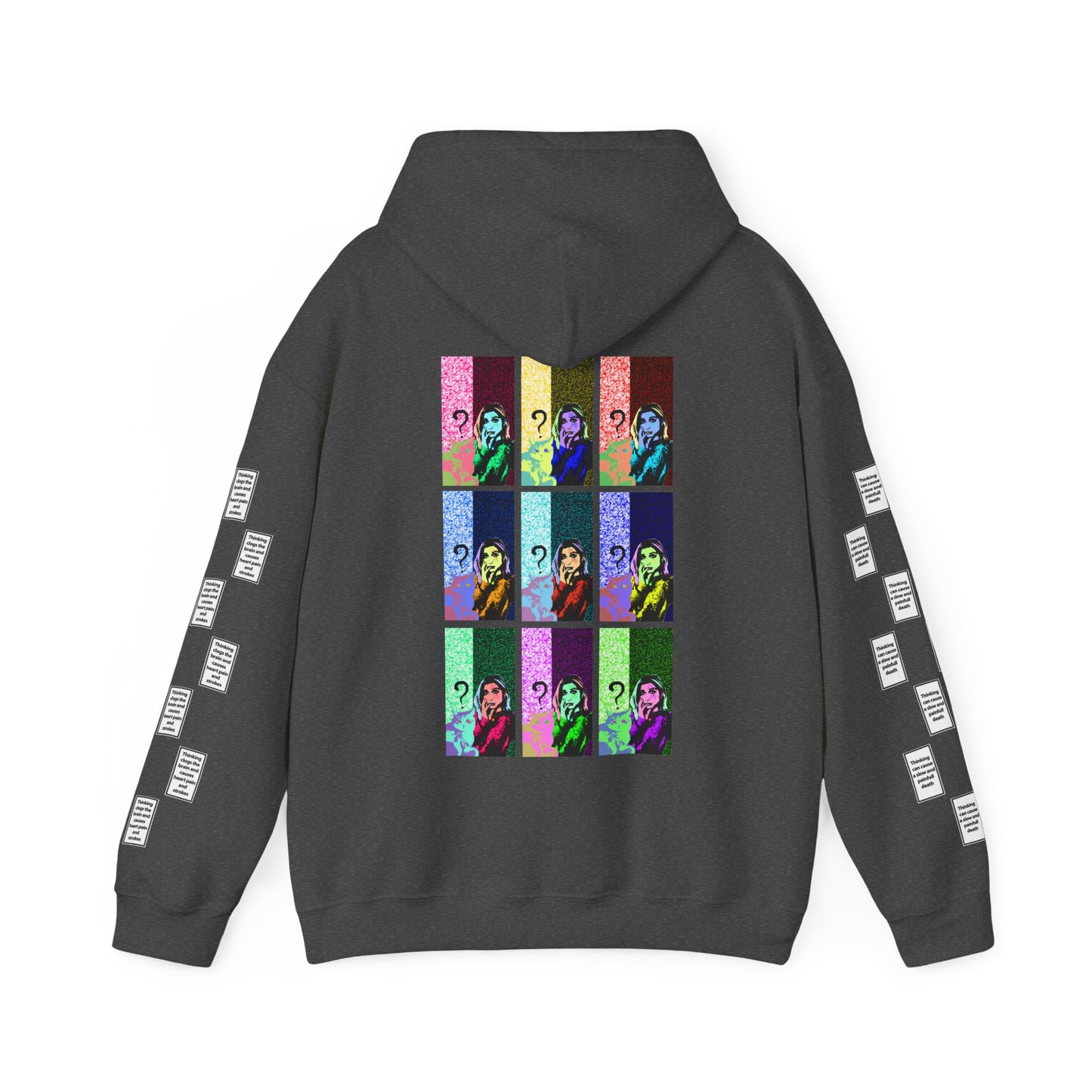 Irem 9 grid arm print, Unisex Heavy Blend Hooded Sweatshirt