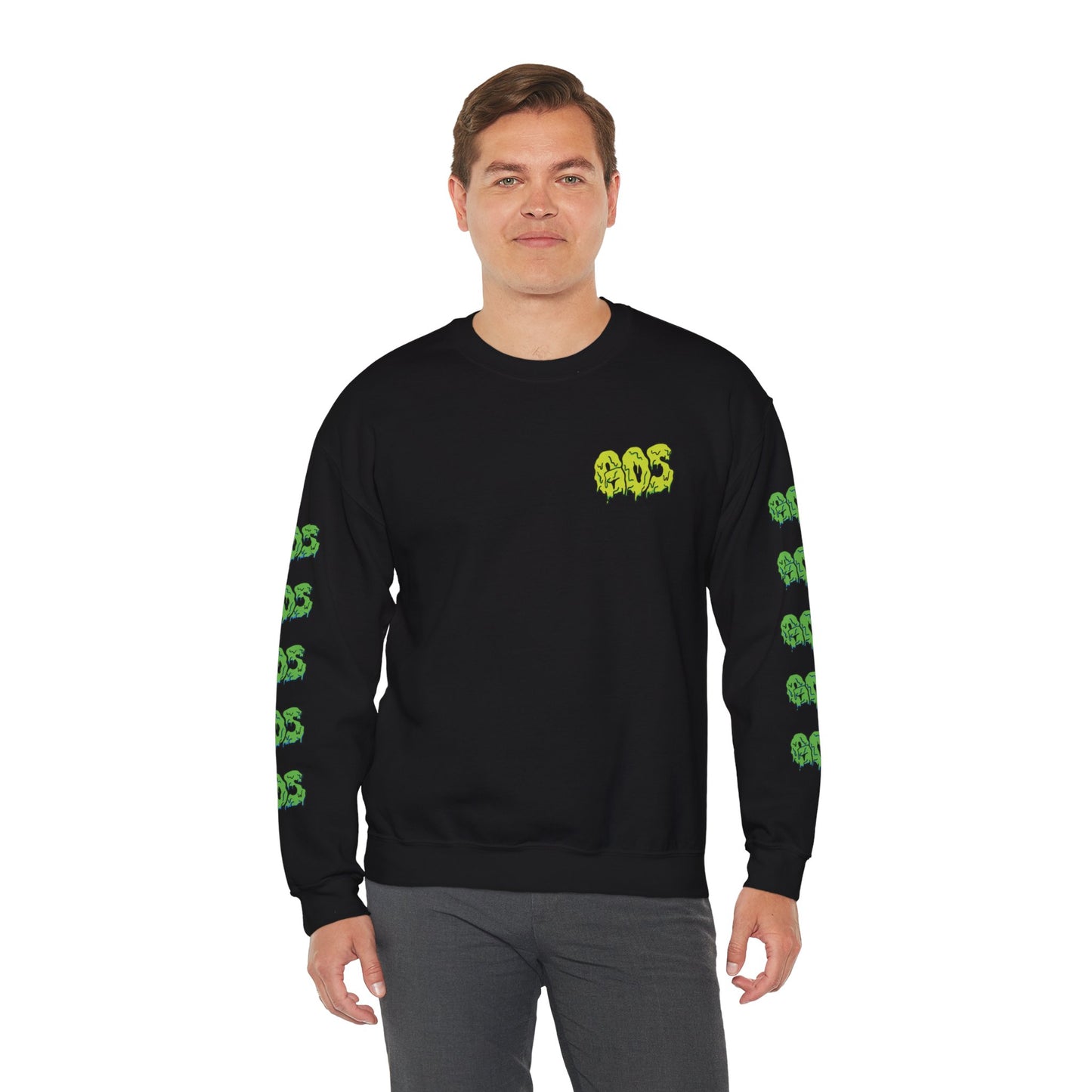 GOS SLIME acid green/green FULL SLEEVE unisex sweatshirt