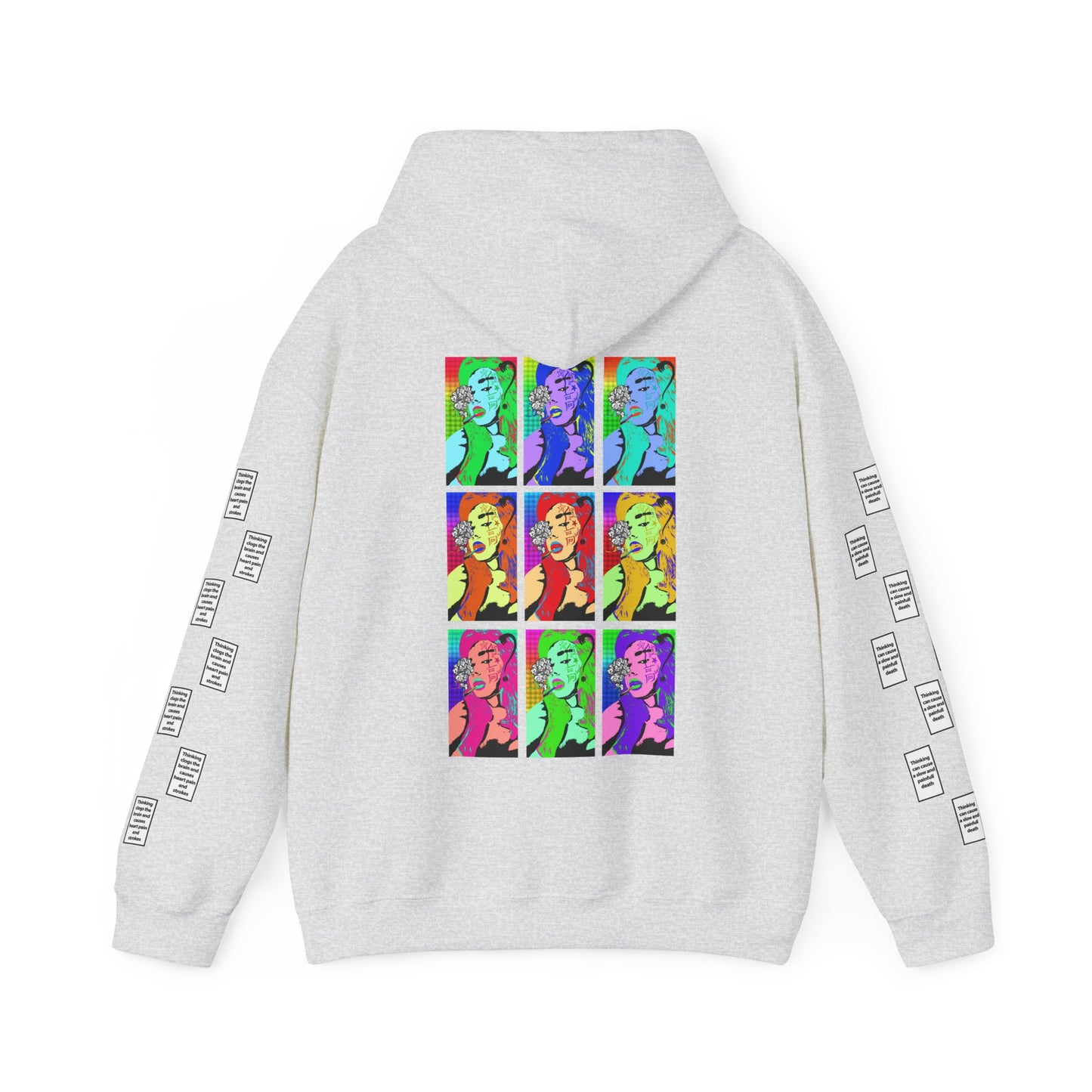 Emilia 9 grid arm print, Unisex Heavy Blend Hooded Sweatshirt