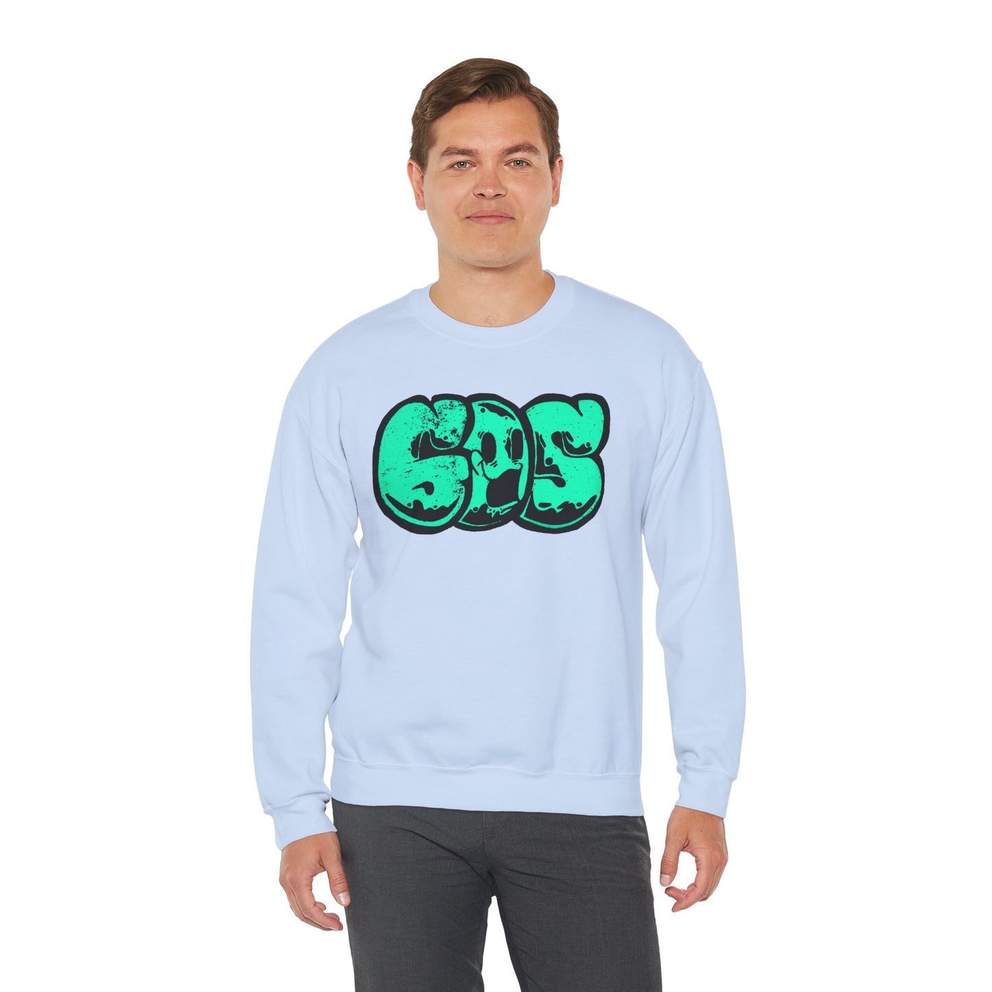 GOS SMILE aquamarine unisex sweatshirt