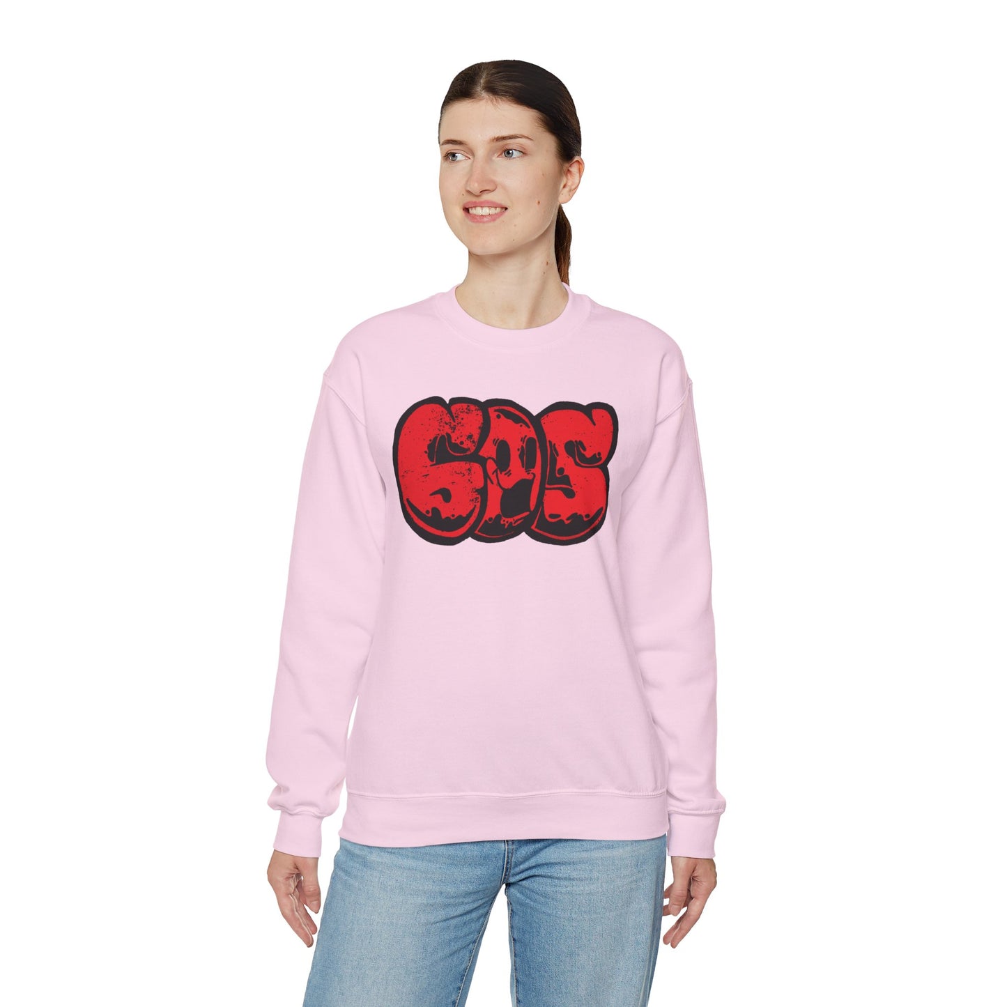 GOS SMILE red unisex sweatshirt