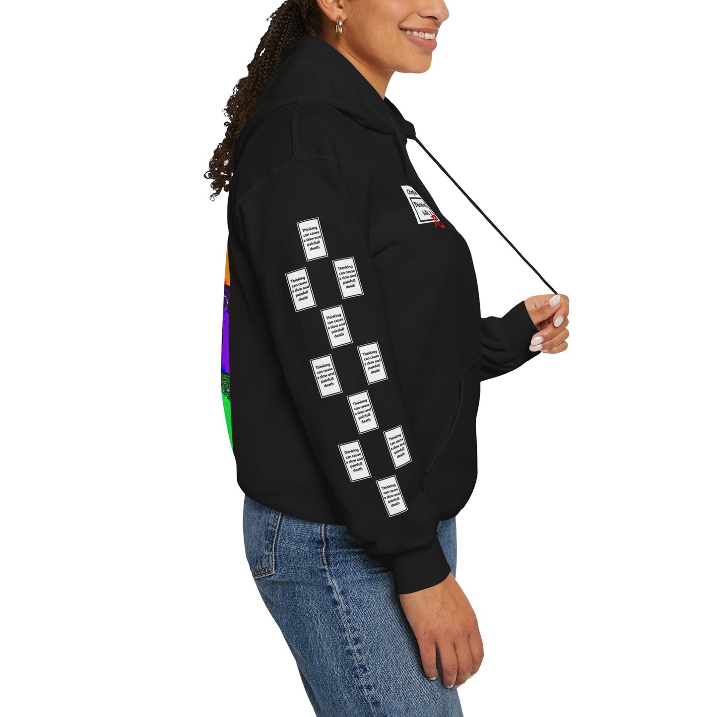 Kaat 9 grid arm print, Unisex Heavy Blend Hooded Sweatshirt