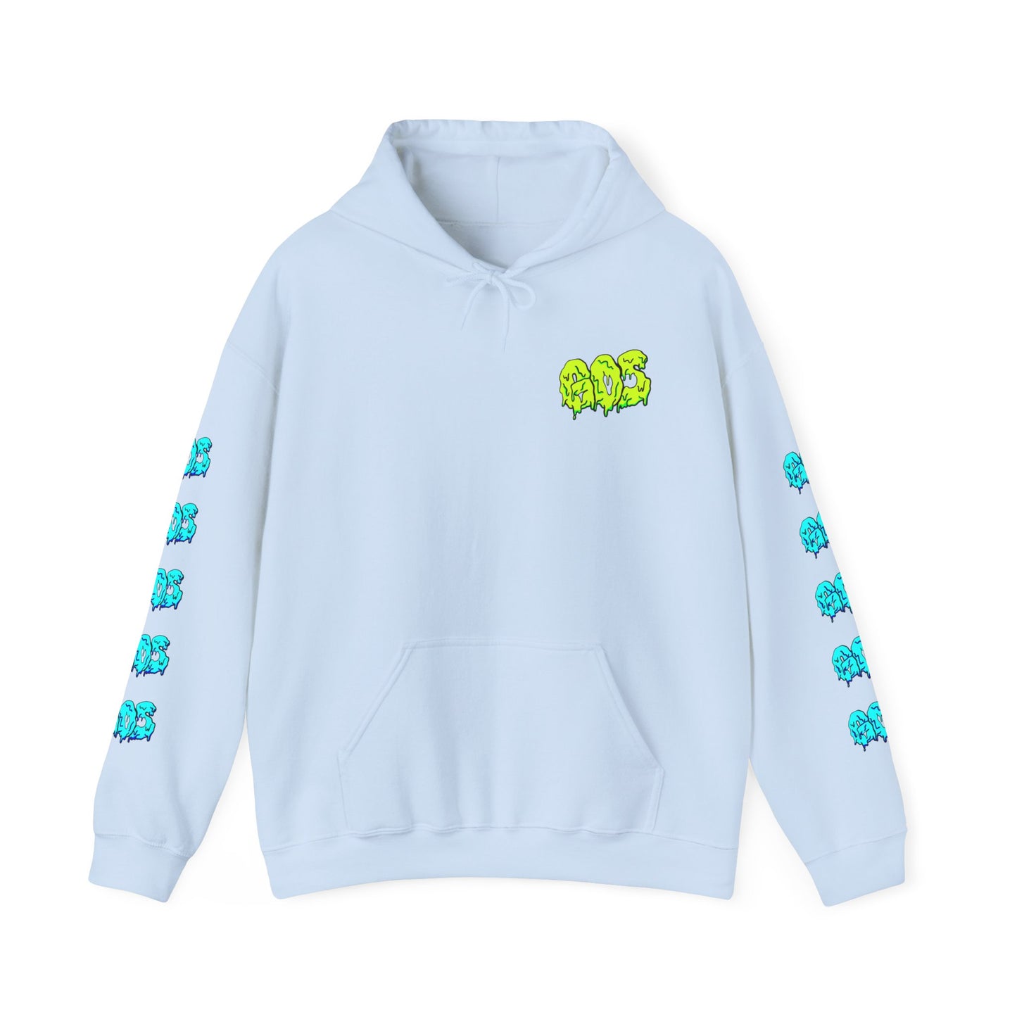 GOS SLIME yellow/blue FULL SLEEVE Unisex  Hooded Sweatshirt