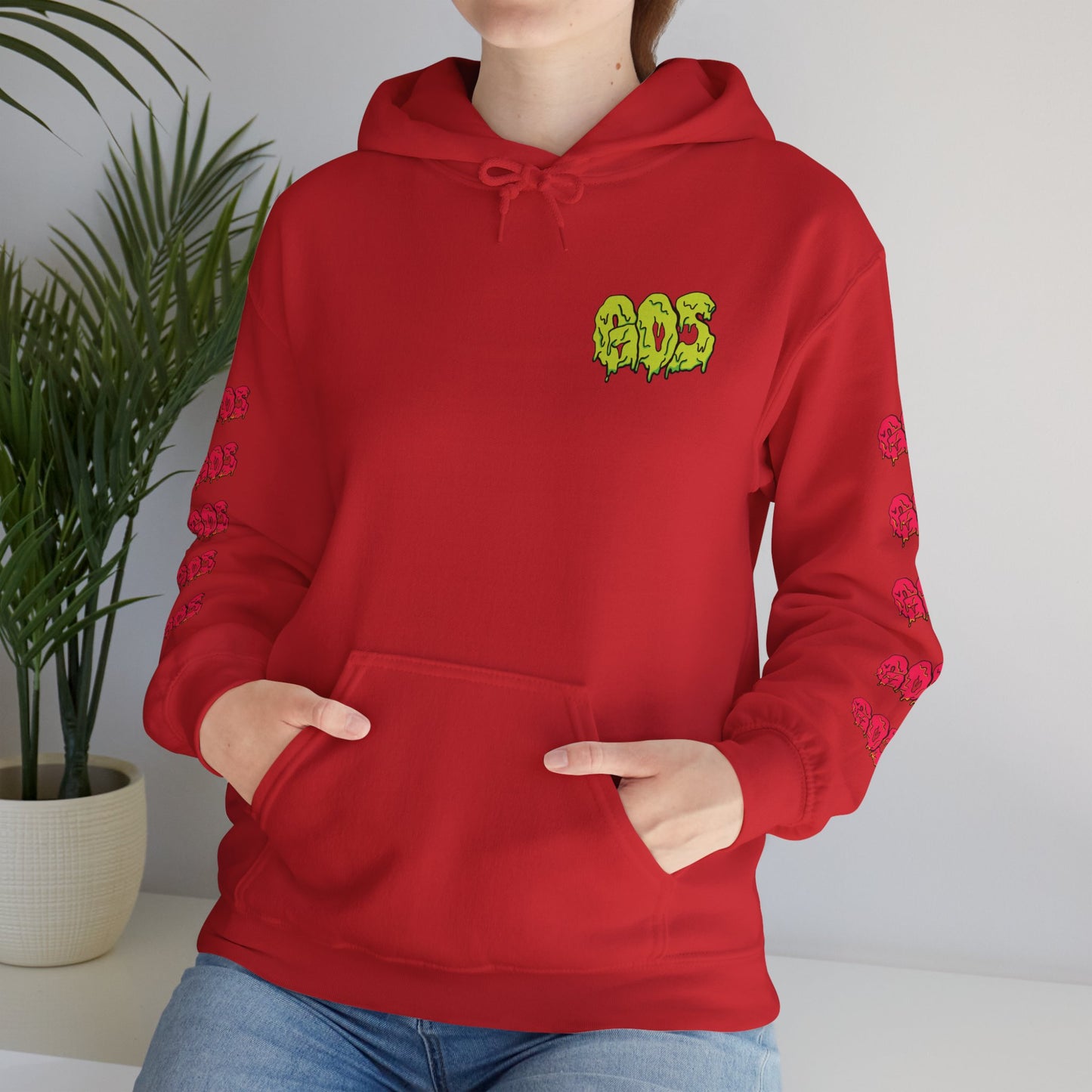 GOS SLIME yellow/red FULL SLEEVE Unisex Hooded Sweatshirt