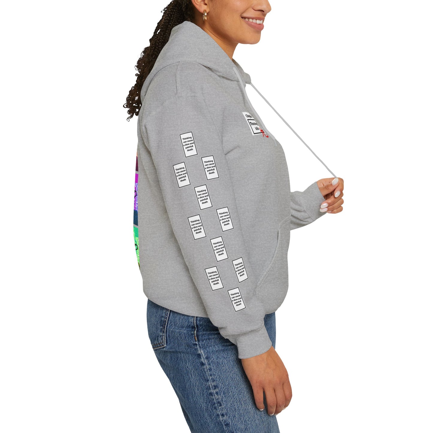 Selma 9 grid arm print, Unisex Heavy Blend Hooded Sweatshirt