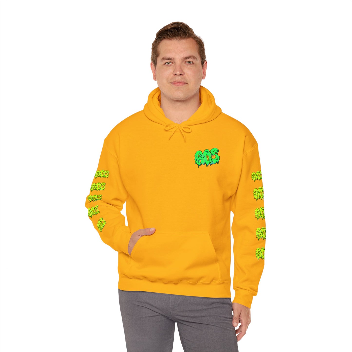 GOS SLIME green/acid green FULL SLEEVE Unisex Hooded Sweatshirt