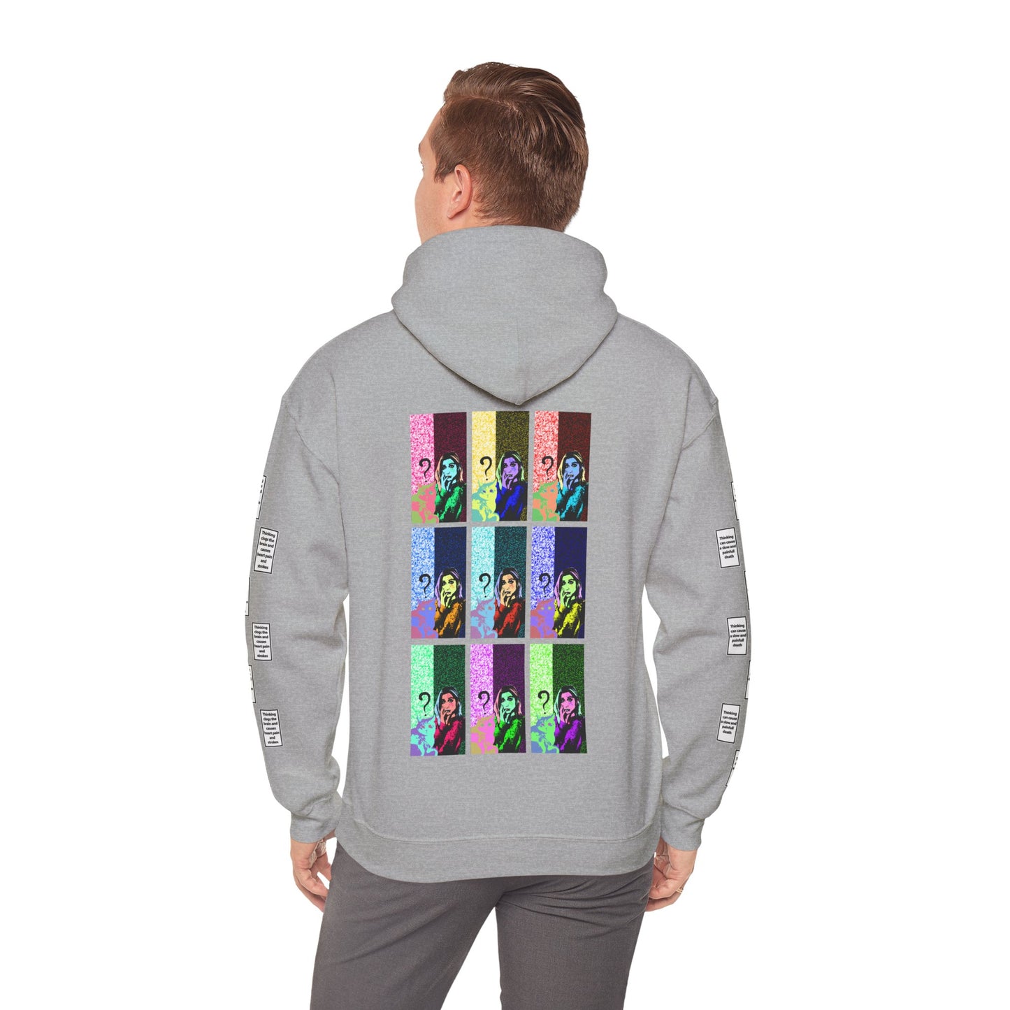 Irem 9 grid arm print, Unisex Heavy Blend Hooded Sweatshirt