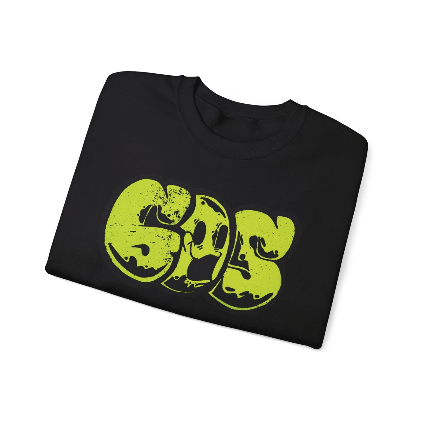 GOS SMILE acid green unisex sweatshirt