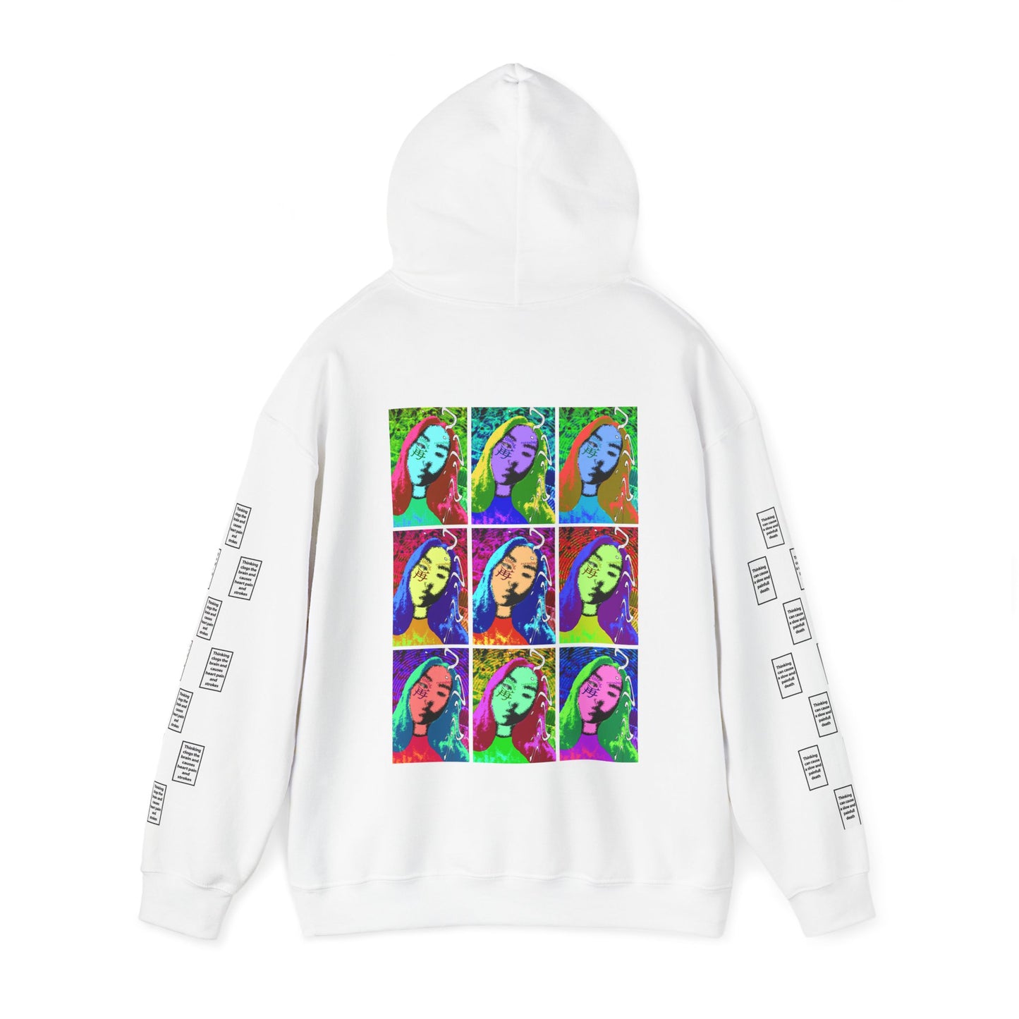 Laurien 9 grid arm print, Unisex Heavy Blend Hooded Sweatshirt