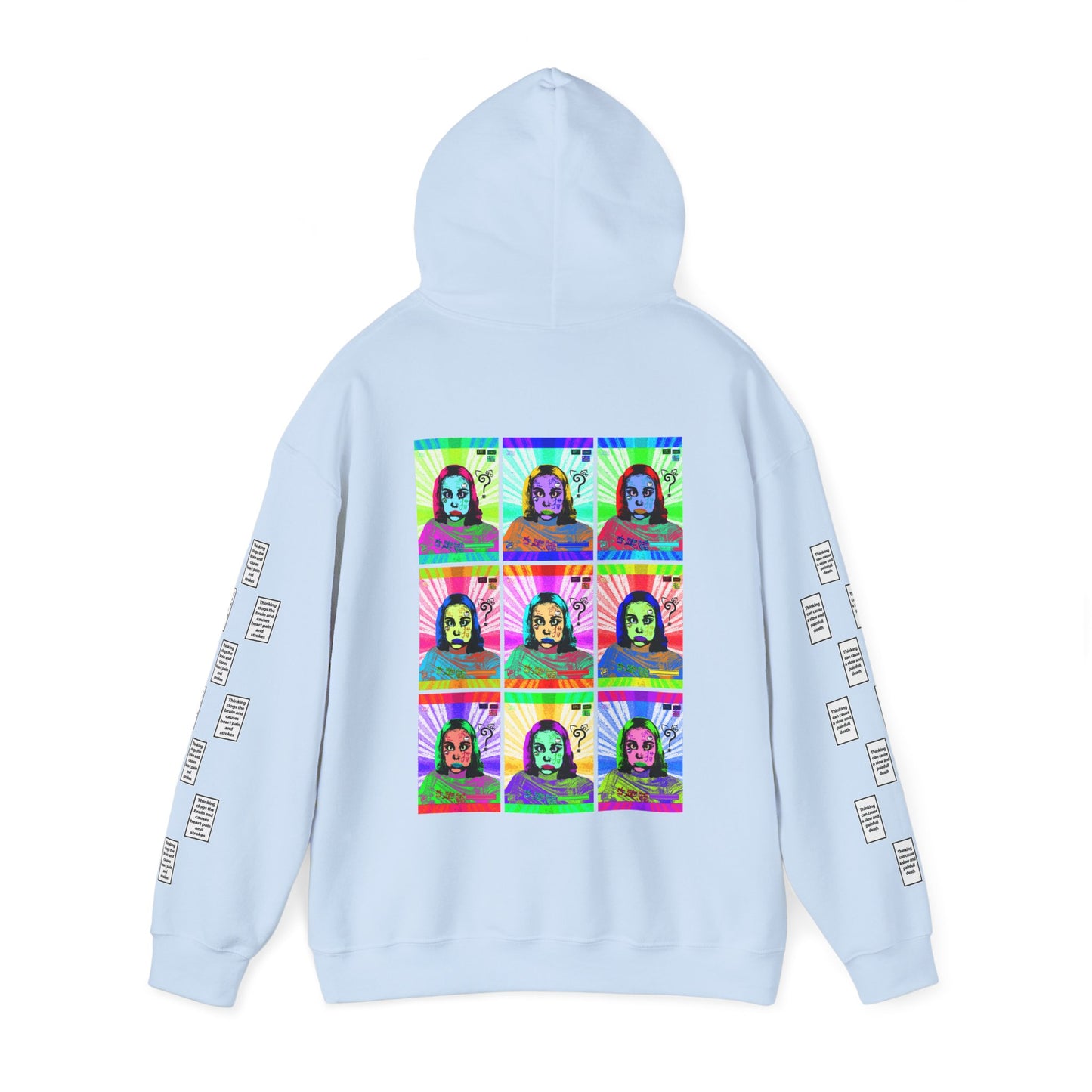 Klaudia 9 grid arm print, Unisex Heavy Blend Hooded Sweatshirt