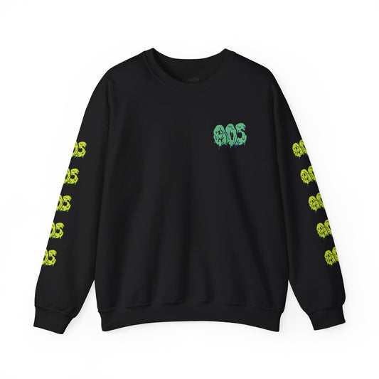 GOS SLIME aqua/acid green FULL SLEEVE unisex sweatshirt