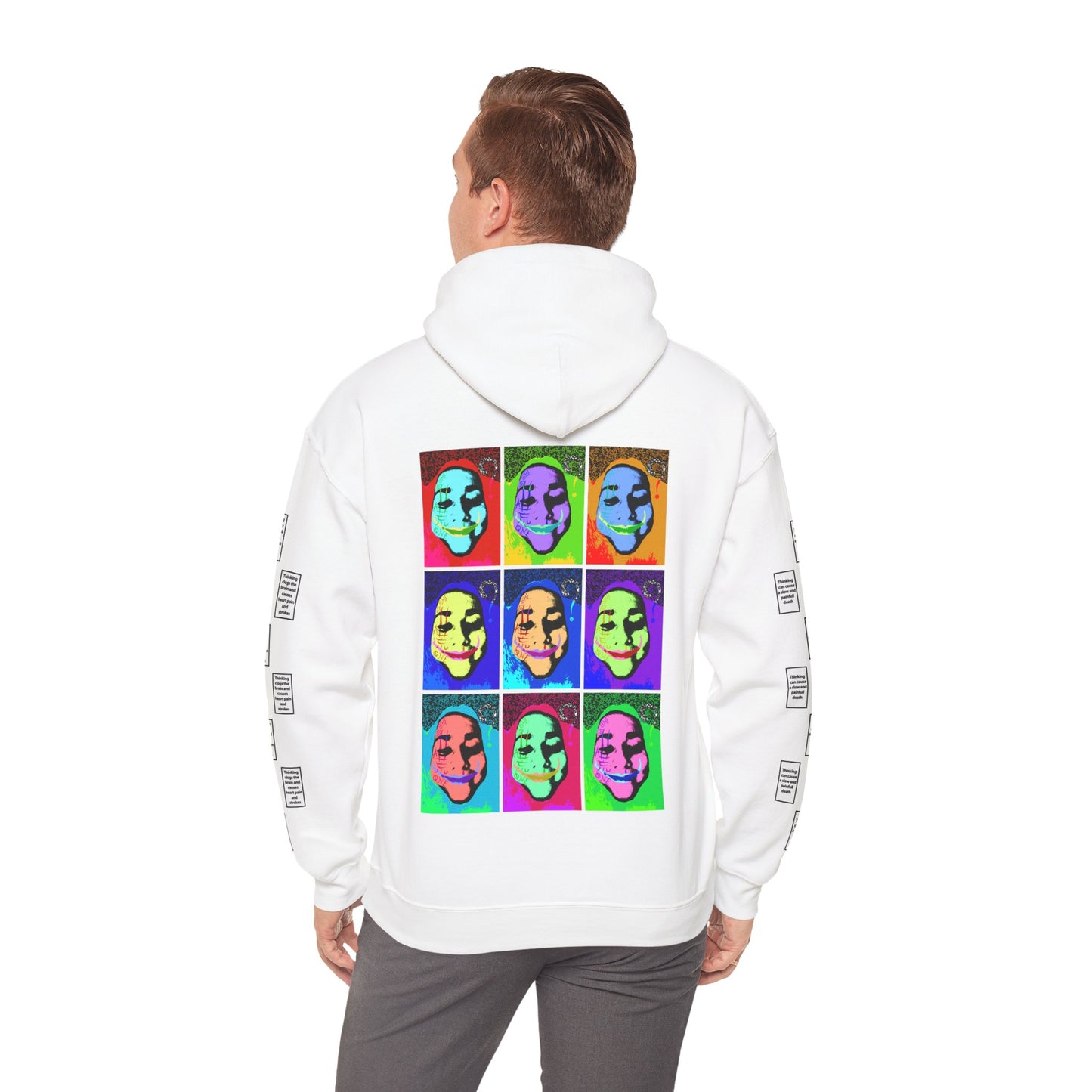 Kaat 9 grid arm print, Unisex Heavy Blend Hooded Sweatshirt